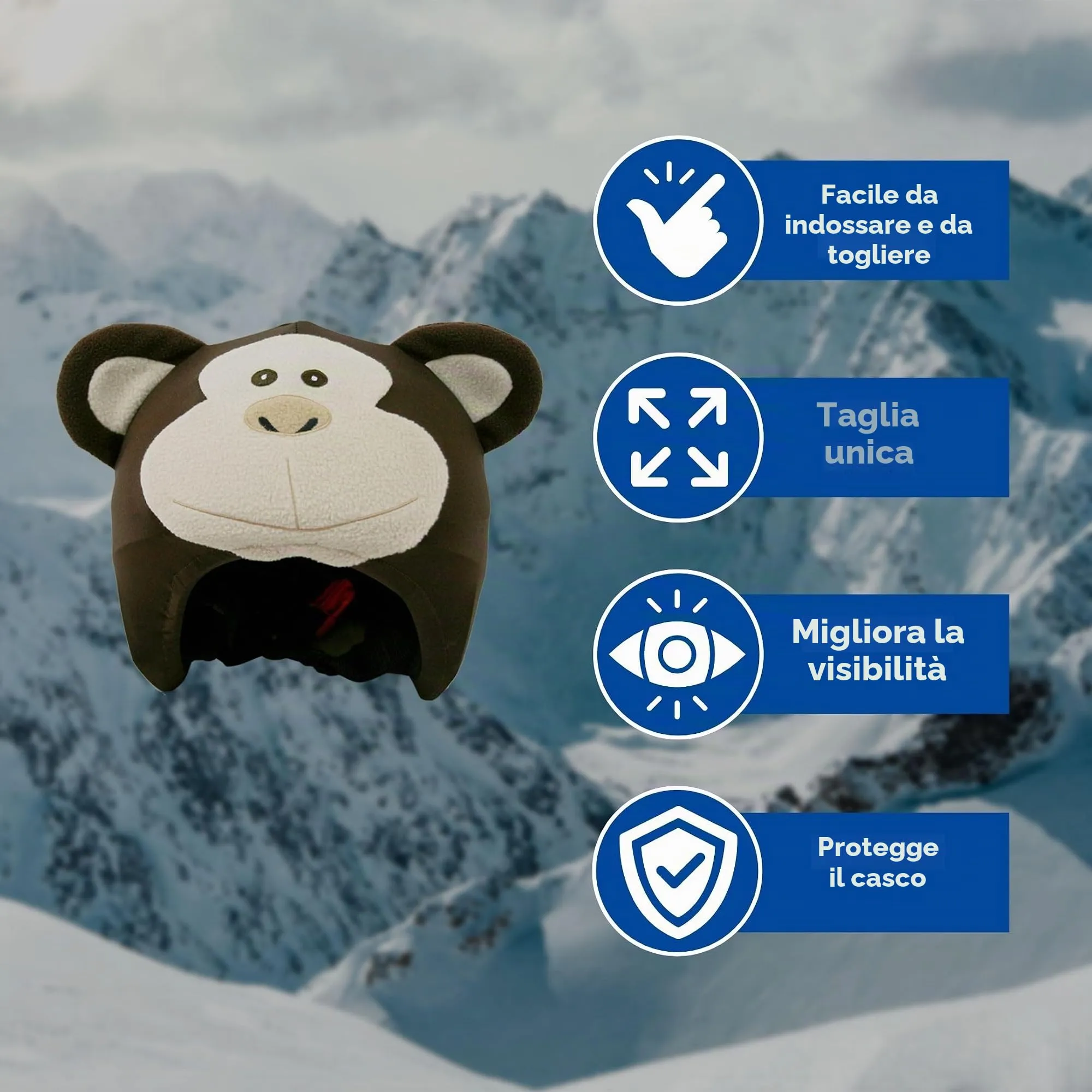 Coolcasc Scimmia Copricasco Multisport - immagine 4