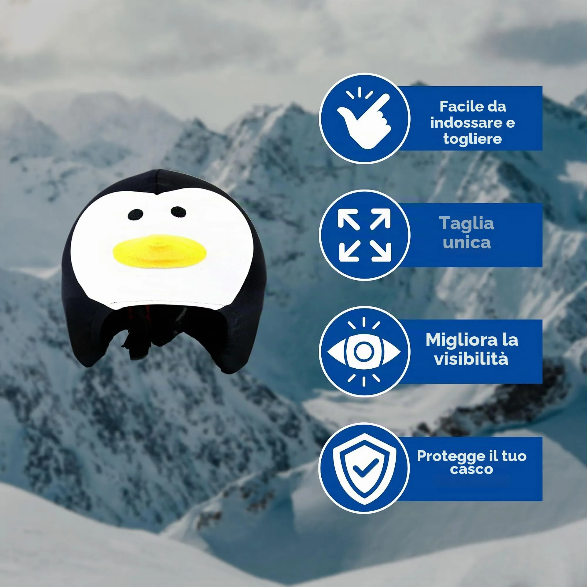 Coolcasc Copricasco Universal, Pinguino - immagine 2