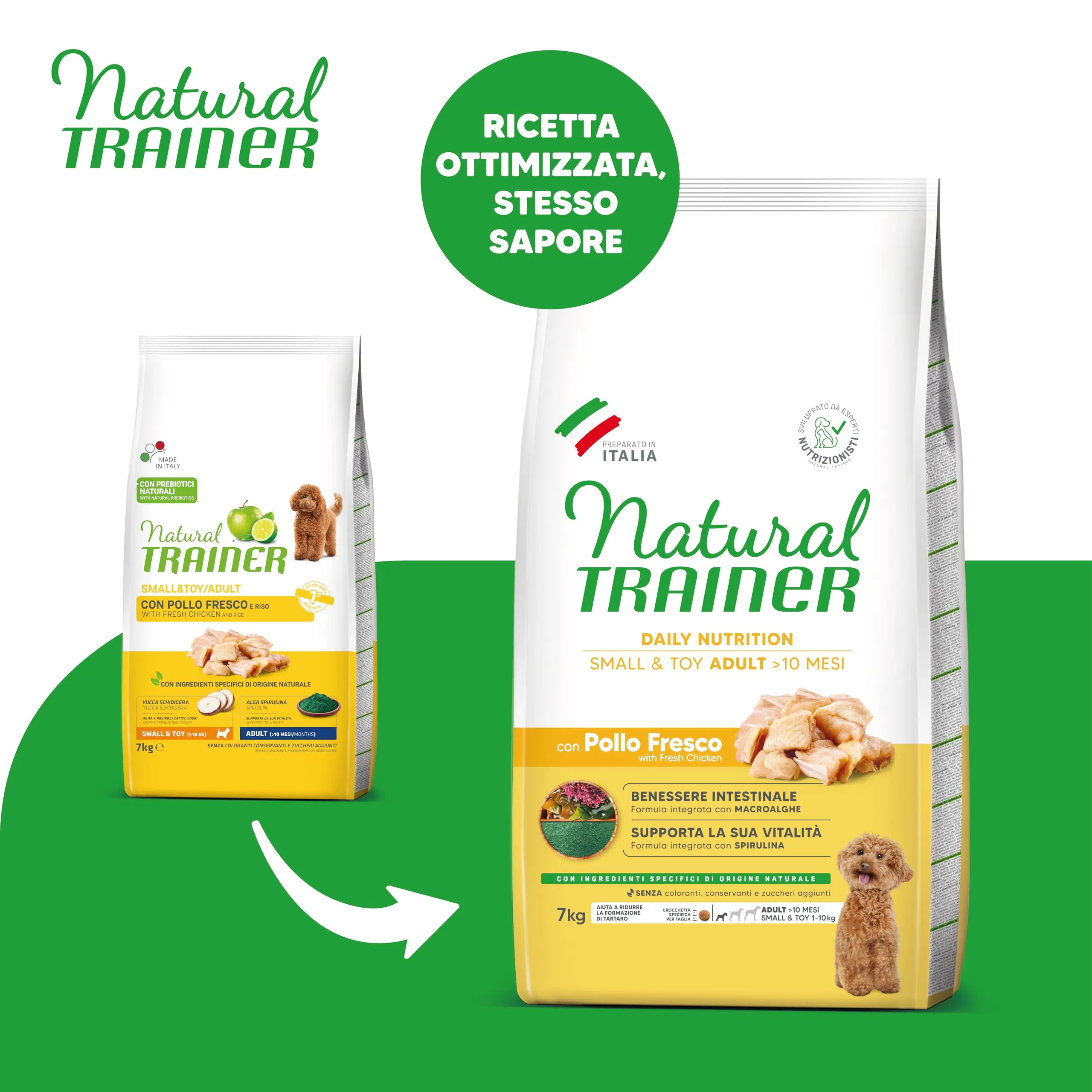 Trainer Natural Small & Toy Cibo per Cani Adulti con Pollo - 7kg - immagine 2