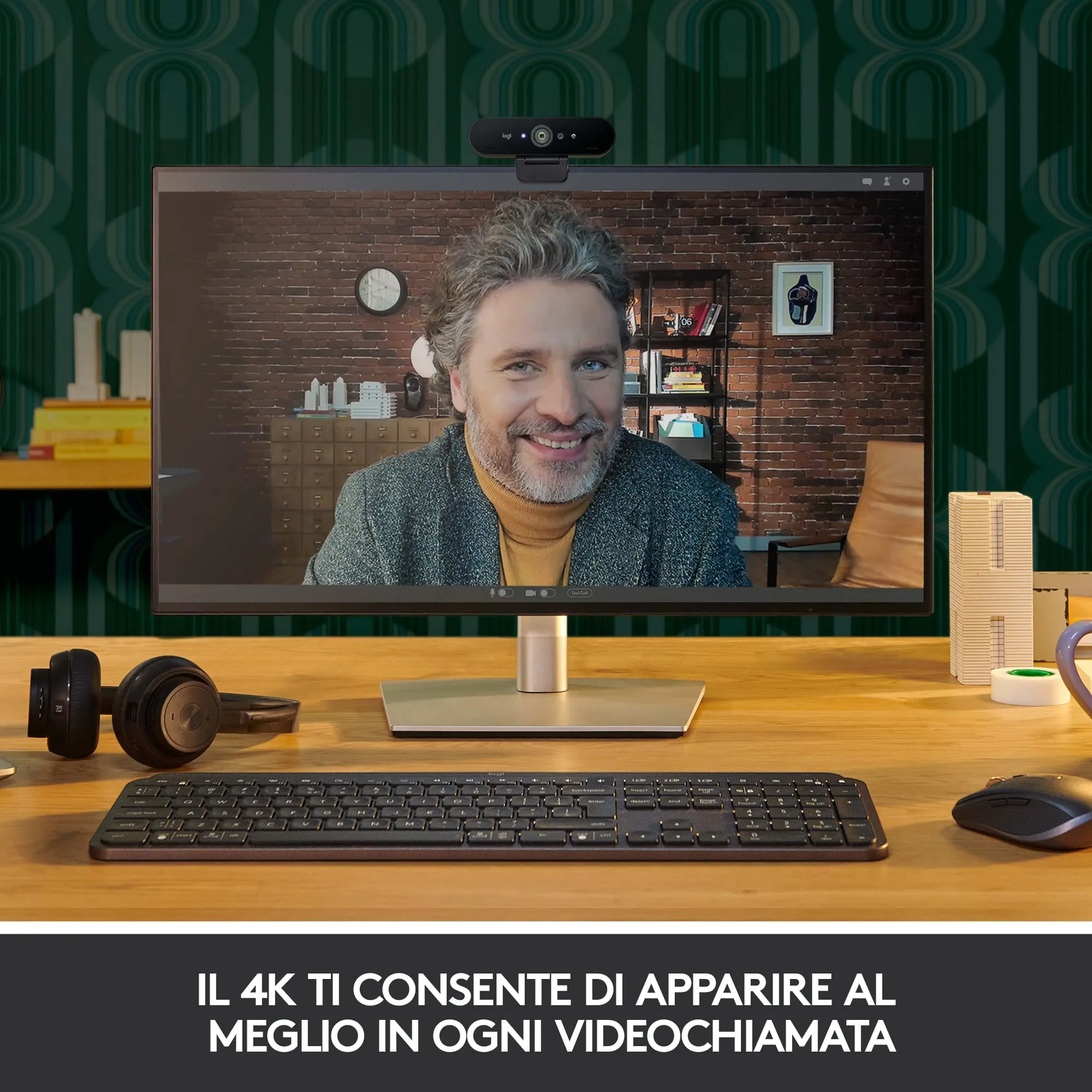 Logitech Brio Stream 4K HD Webcam - Graphite - immagine 3