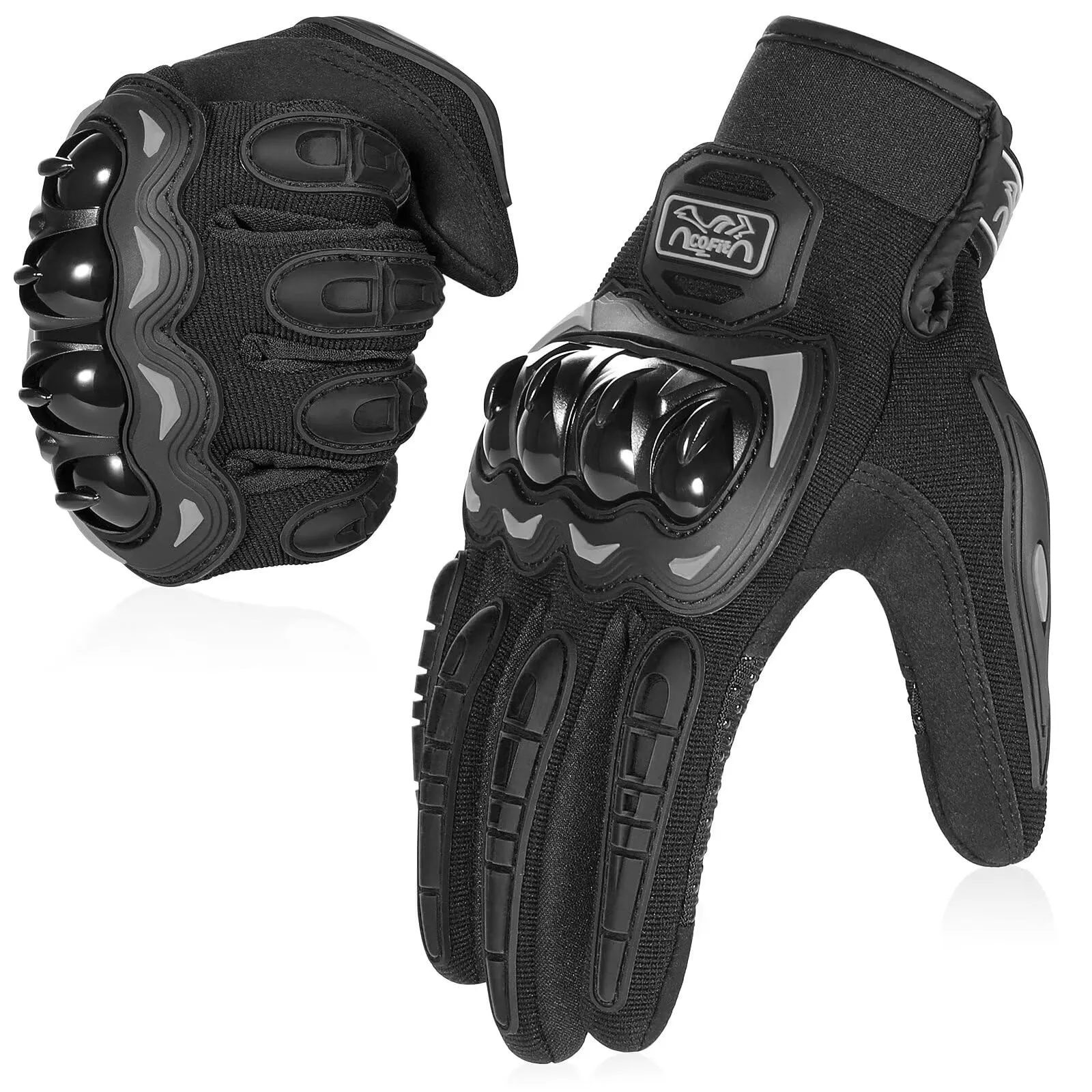 COFIT Guanti da Moto Touchscreen - Nero, L - immagine 1