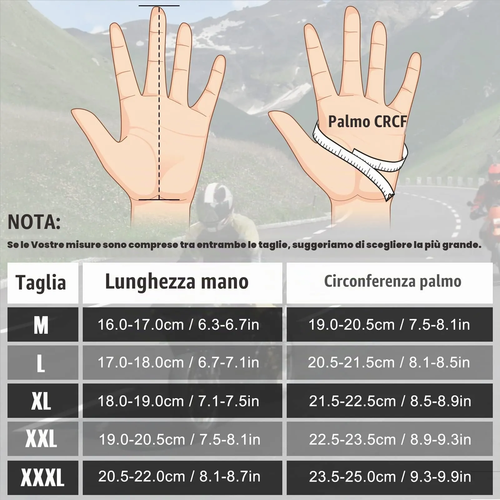 COFIT Guanti da Moto Touchscreen - Nero, L - immagine 5