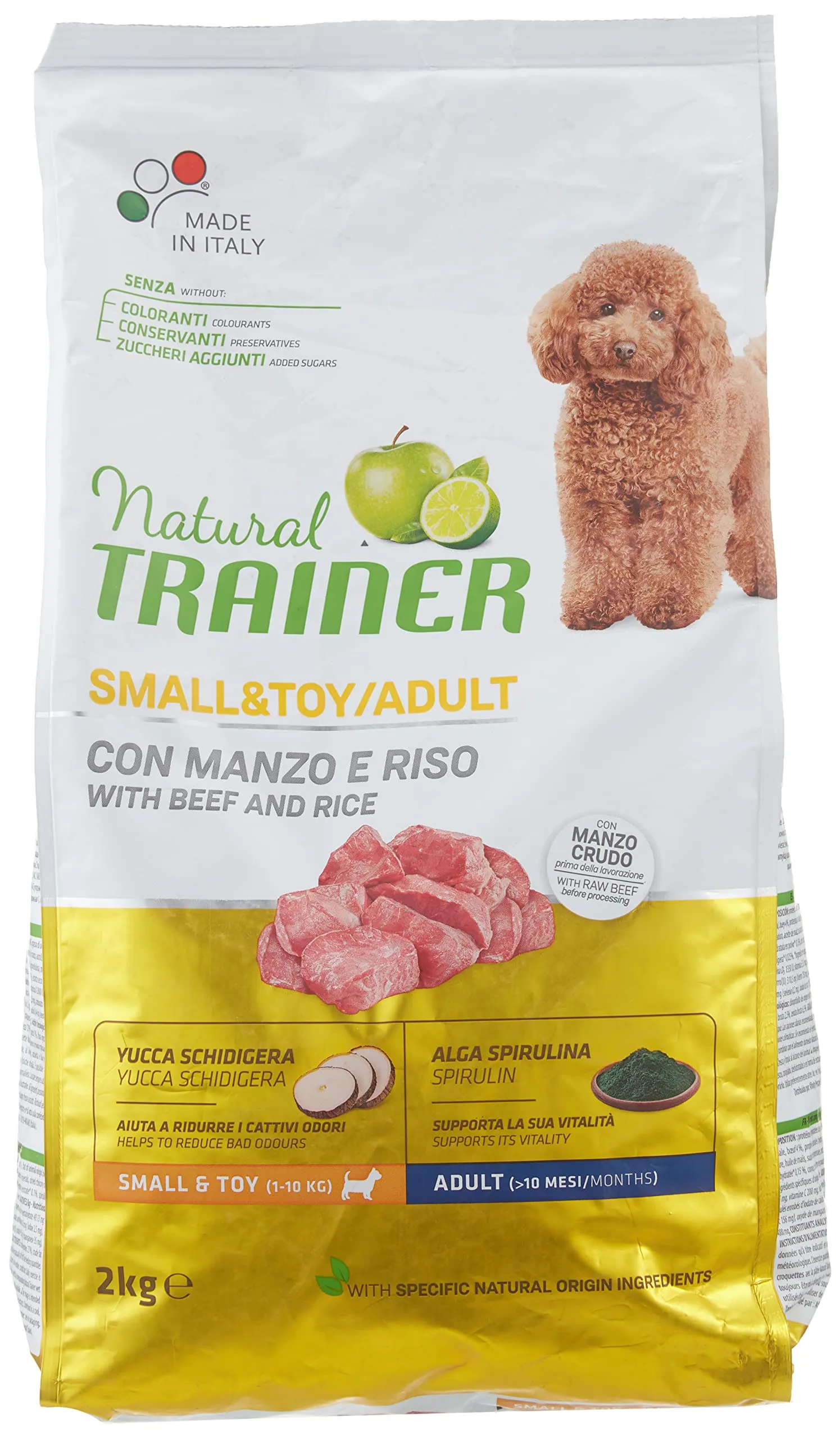 Trainer Natural Small Manzo Riso Cibo Secco per Cani, 2kg - immagine 1