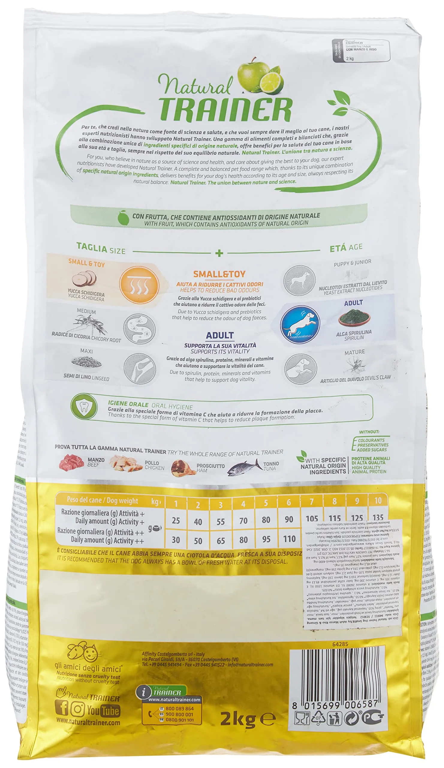 Trainer Natural Small Manzo Riso Cibo Secco per Cani, 2kg - immagine 2