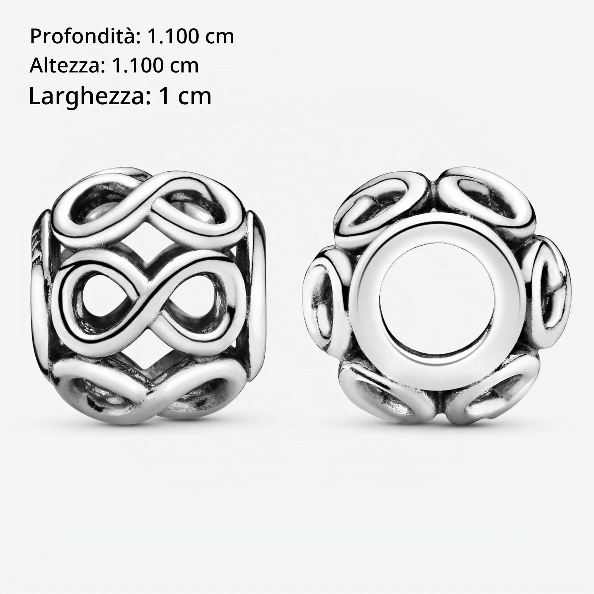 Pandora Passions Ciondolo Simbolo dell'Infinito in Argento 791872 - immagine 7