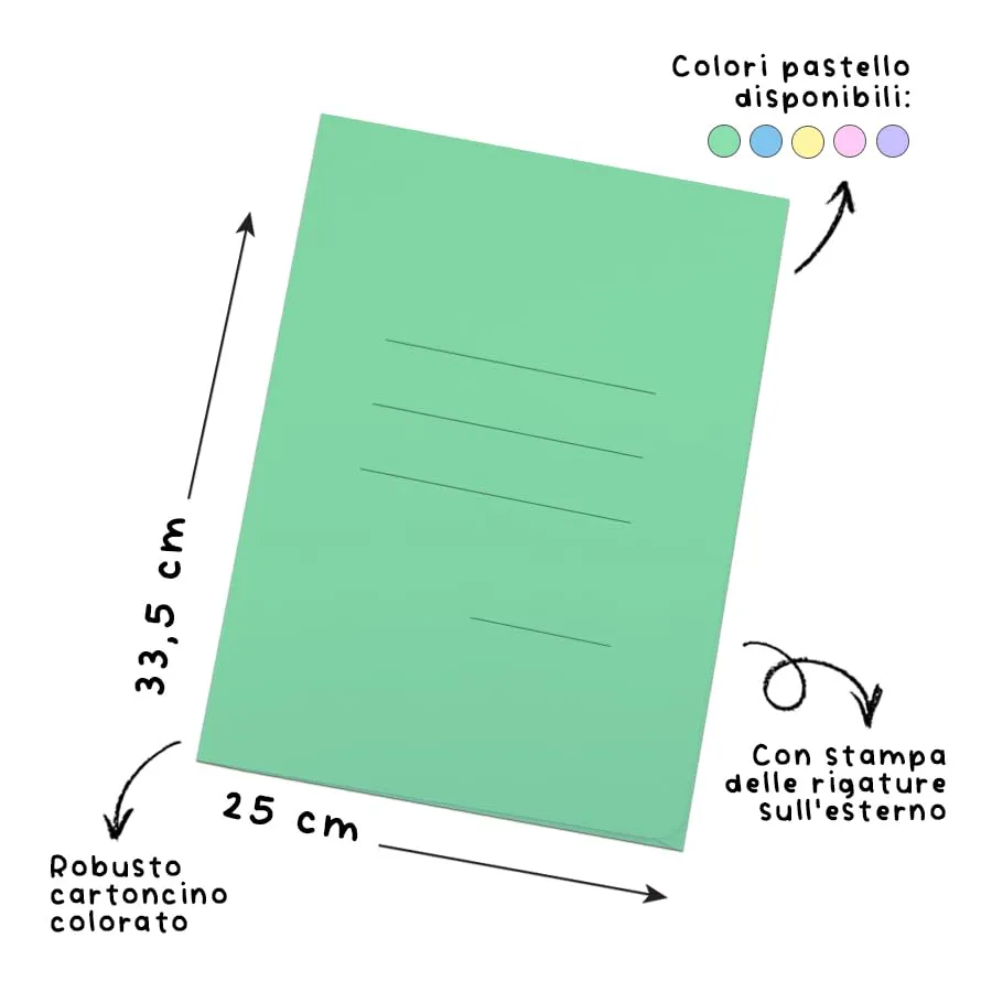 Blasetti Cartex Cartelline 3 Lembi A4, 200gr, Mix Colori, 25pz - immagine 3