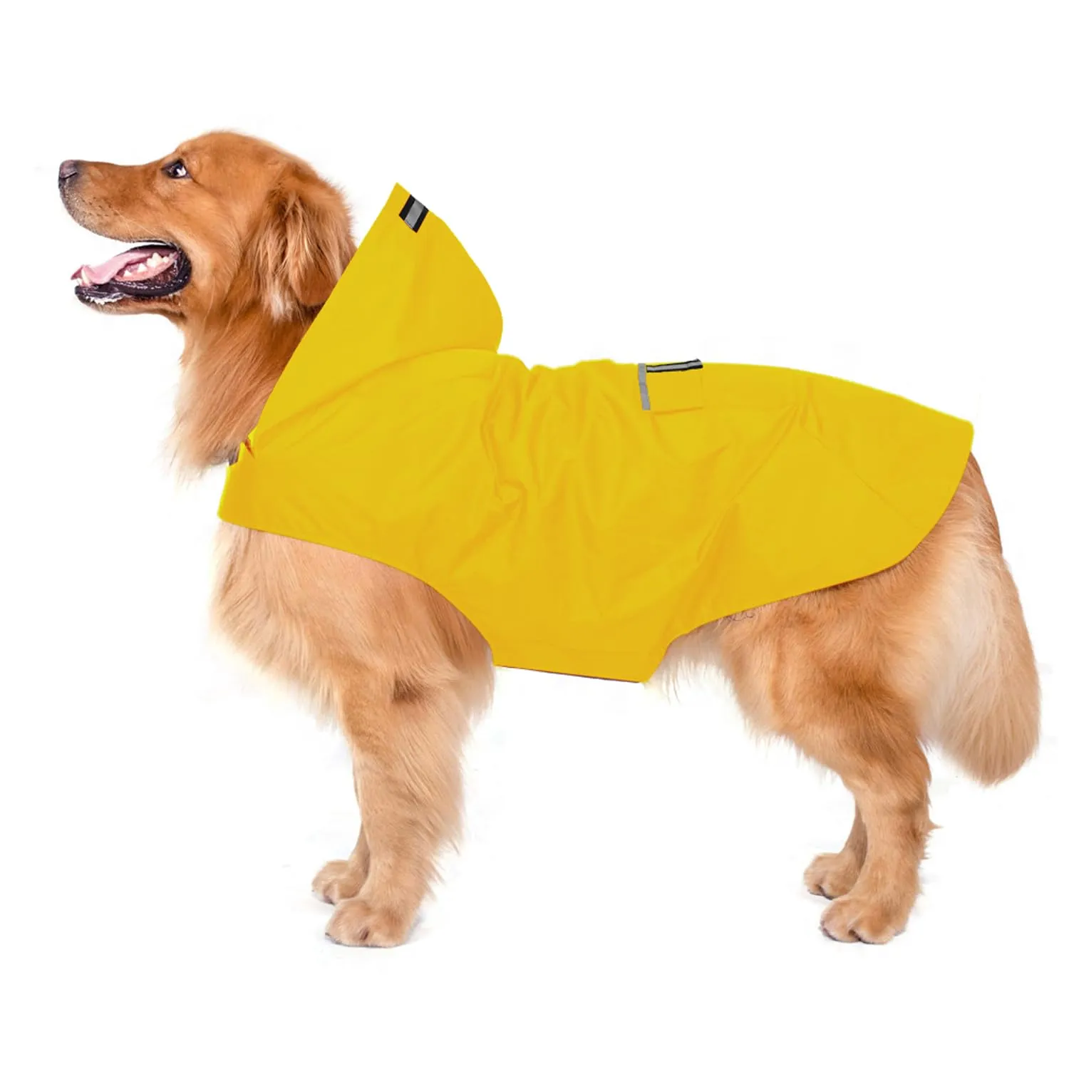 Zellar Impermeabile per Cani con Cappuccio, Foro per Colletto e Strisce Riflettenti, Taglia 5XL - immagine 1