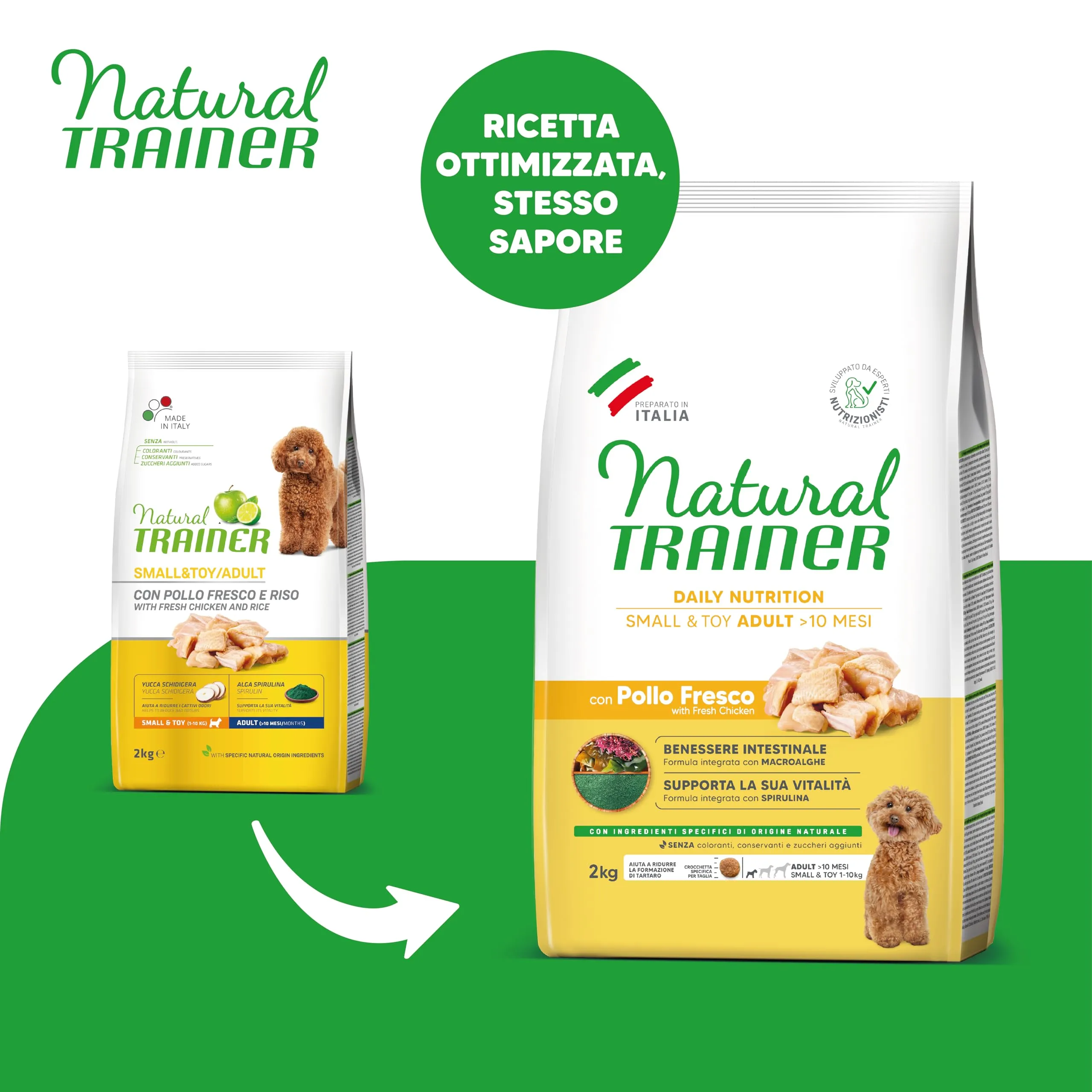Trainer Natural Small Pollo Riso Cibo Secco per Cani, 2kg - immagine 2