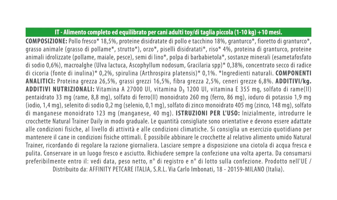 Trainer Natural Small Pollo Riso Cibo Secco per Cani, 2kg - immagine 4