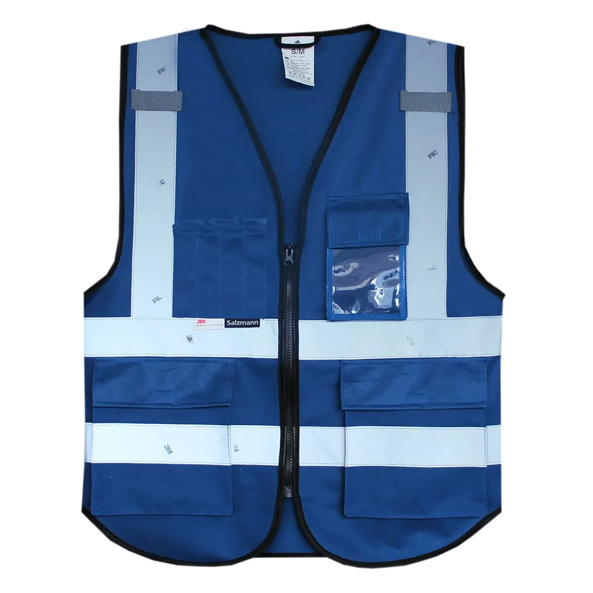 Salzmann Gilet ad alta visibilità riflettente, Blu, L-XL - immagine 1