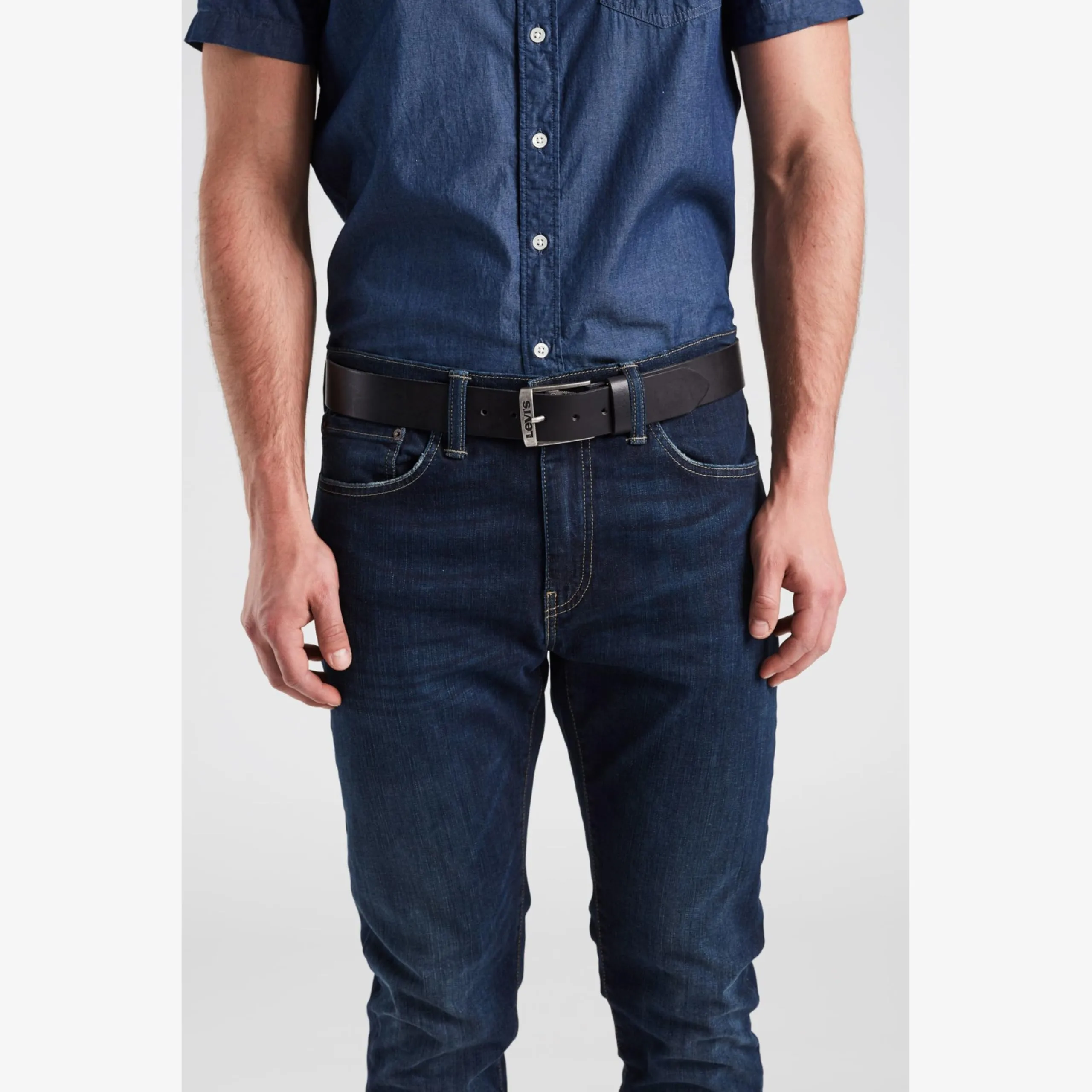 Levi's Duncan Men's Belt, Regular Black, 120 - immagine 7