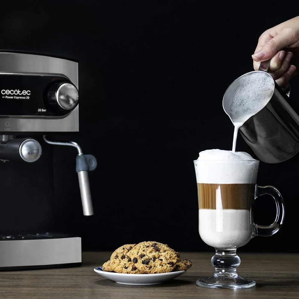 Cecotec Power Espresso 20 Macchina da Caffè Espresso, 850 W, 20 Bar, Serbatoio 1,6 L, Acciaio Inox - immagine 6