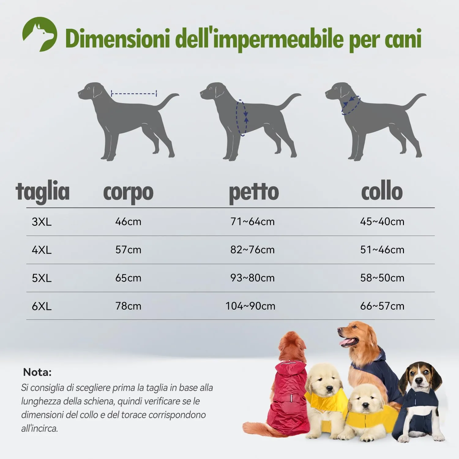 Zellar Impermeabile per Cani con Cappuccio, Foro per Colletto e Strisce Riflettenti, Giallo, Taglia 6XL - immagine 5