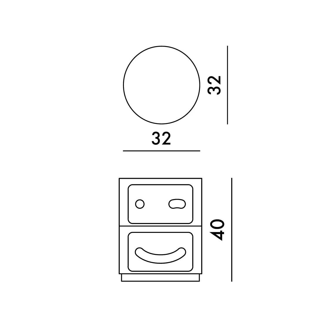 Kartell Componibile Smile Occhiolino Contenitore, ABS, Rosso, 32 x 32 x 40 cm - immagine 3