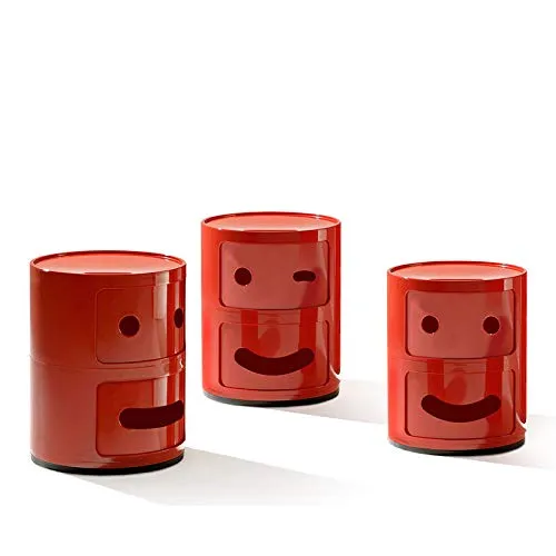 Kartell Componibile Smile Occhiolino Contenitore, ABS, Rosso, 32 x 32 x 40 cm - immagine 4