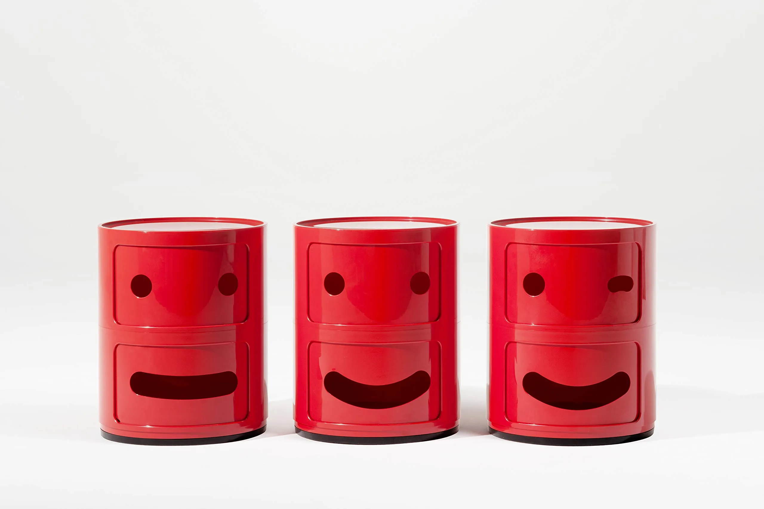Kartell Componibile Smile Occhiolino Contenitore, ABS, Rosso, 32 x 32 x 40 cm - immagine 5