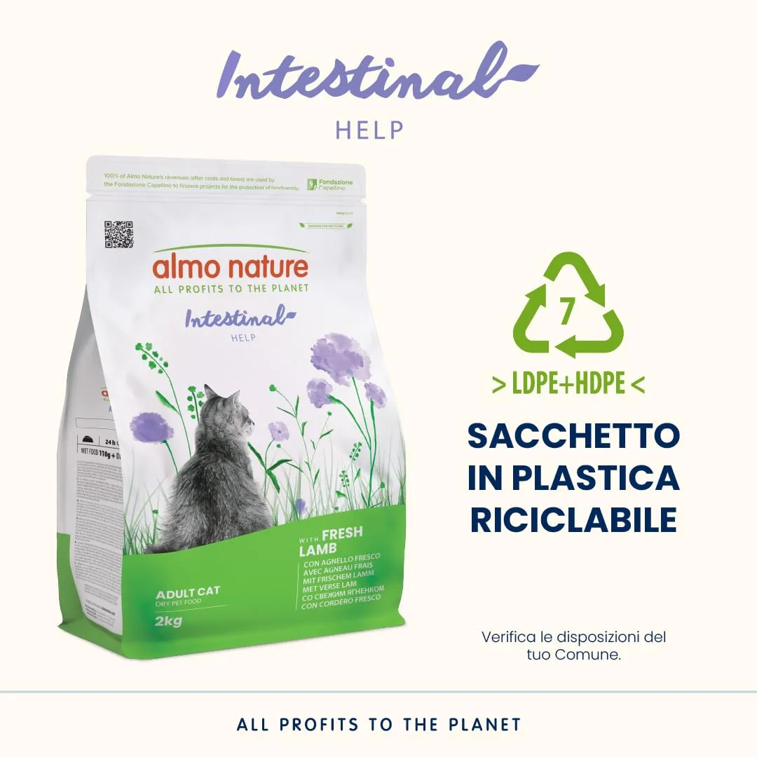 Almo Nature Intestinal Help Crocchette Gatto con Agnello Fresco, 2kg - immagine 4