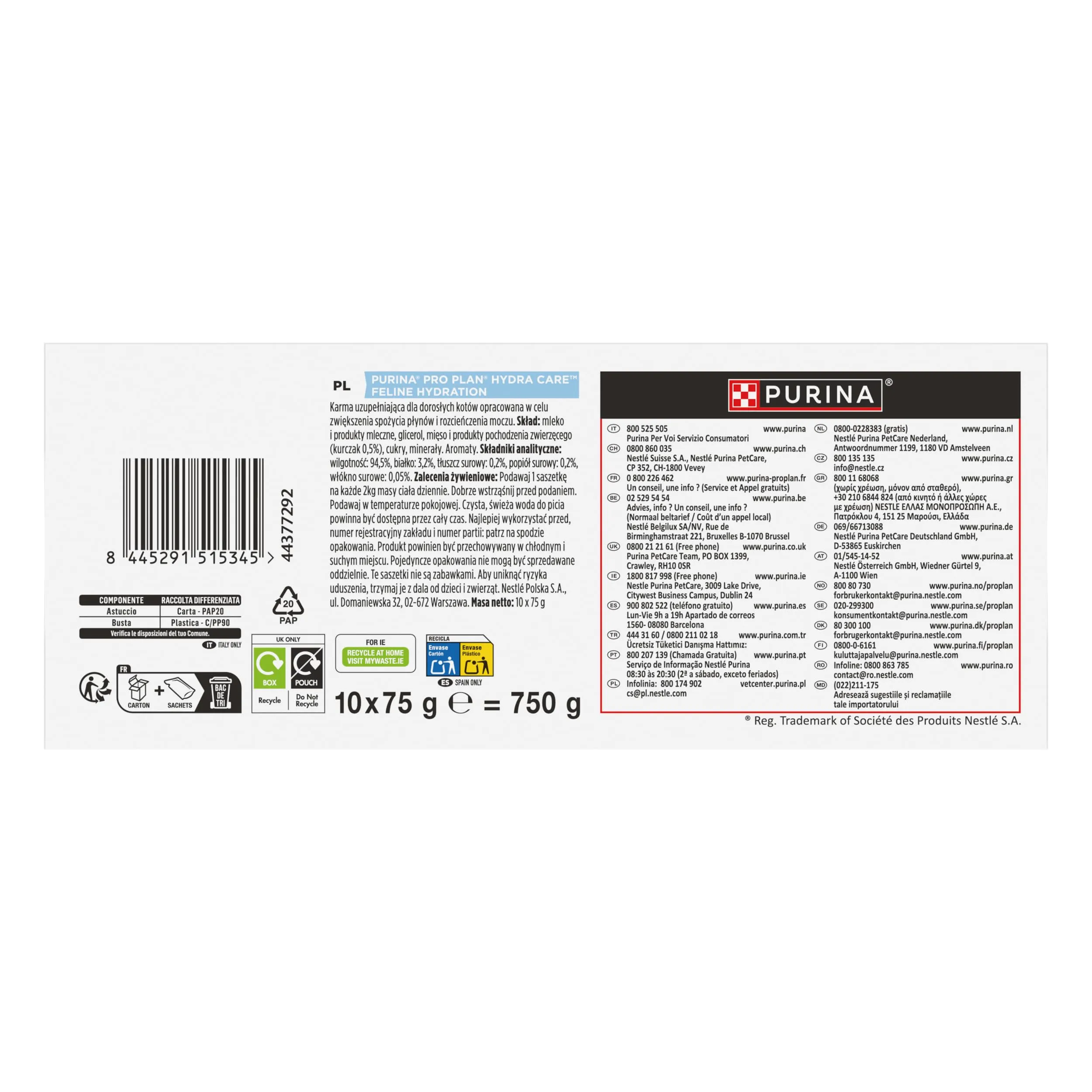 Purina Pro Plan Hydra Care Gatto, 10 x 75 g - immagine 7