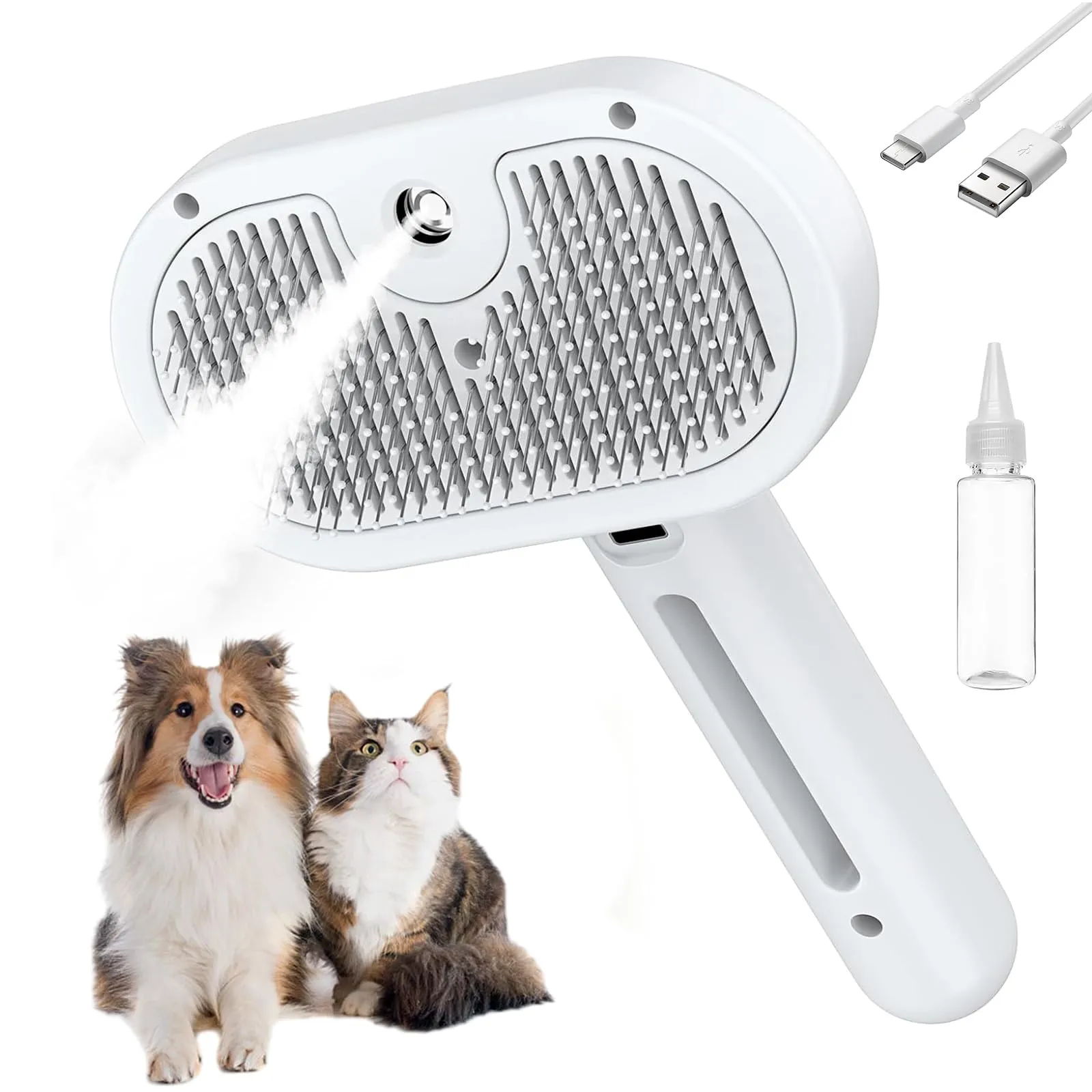 Oskuglin Spazzola Vapore Freddo 3-in-1 per Cani e Gatti - immagine 1
