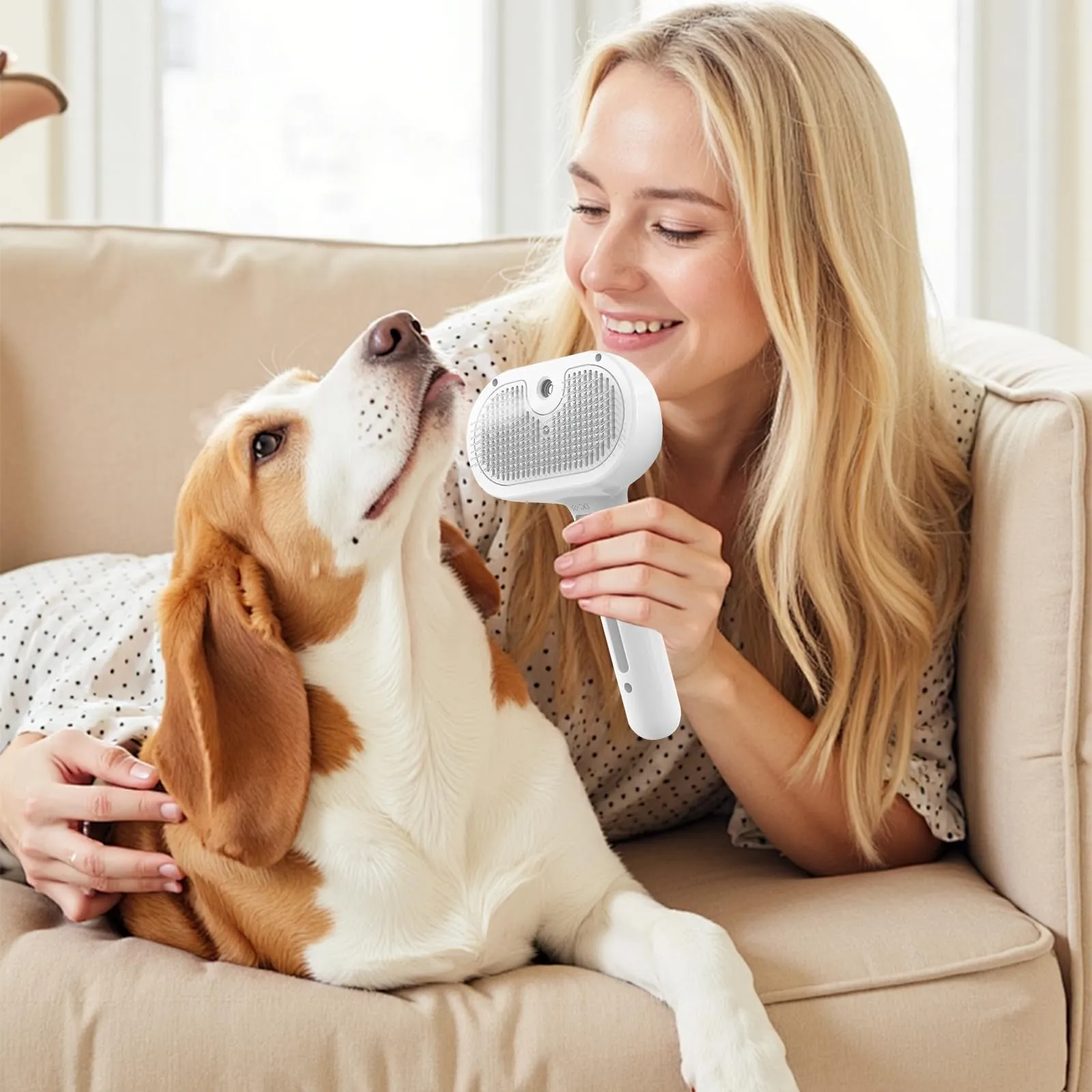 Oskuglin Spazzola Vapore Freddo 3-in-1 per Cani e Gatti - immagine 2