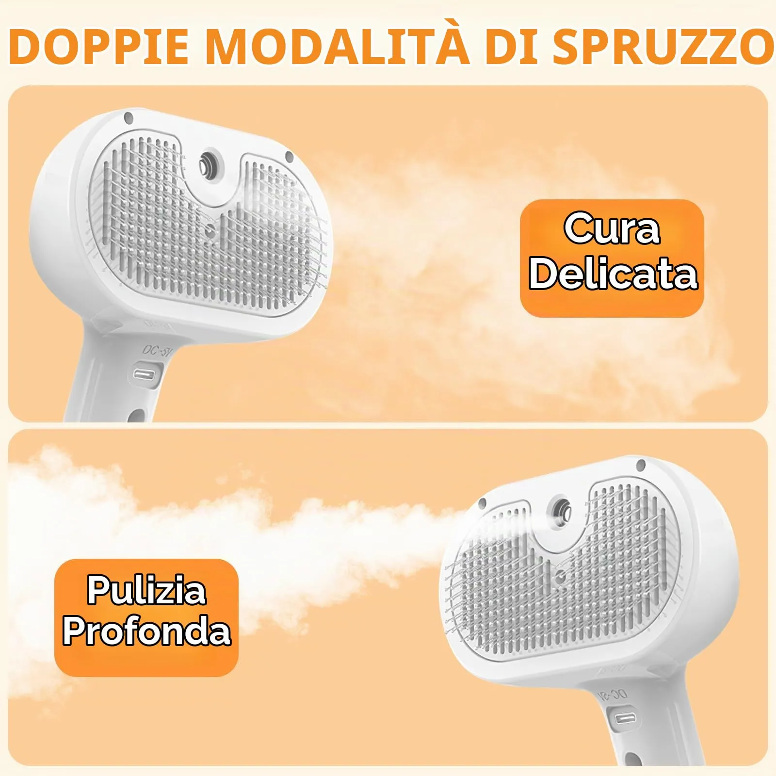 Oskuglin Spazzola Vapore Freddo 3-in-1 per Cani e Gatti - immagine 3