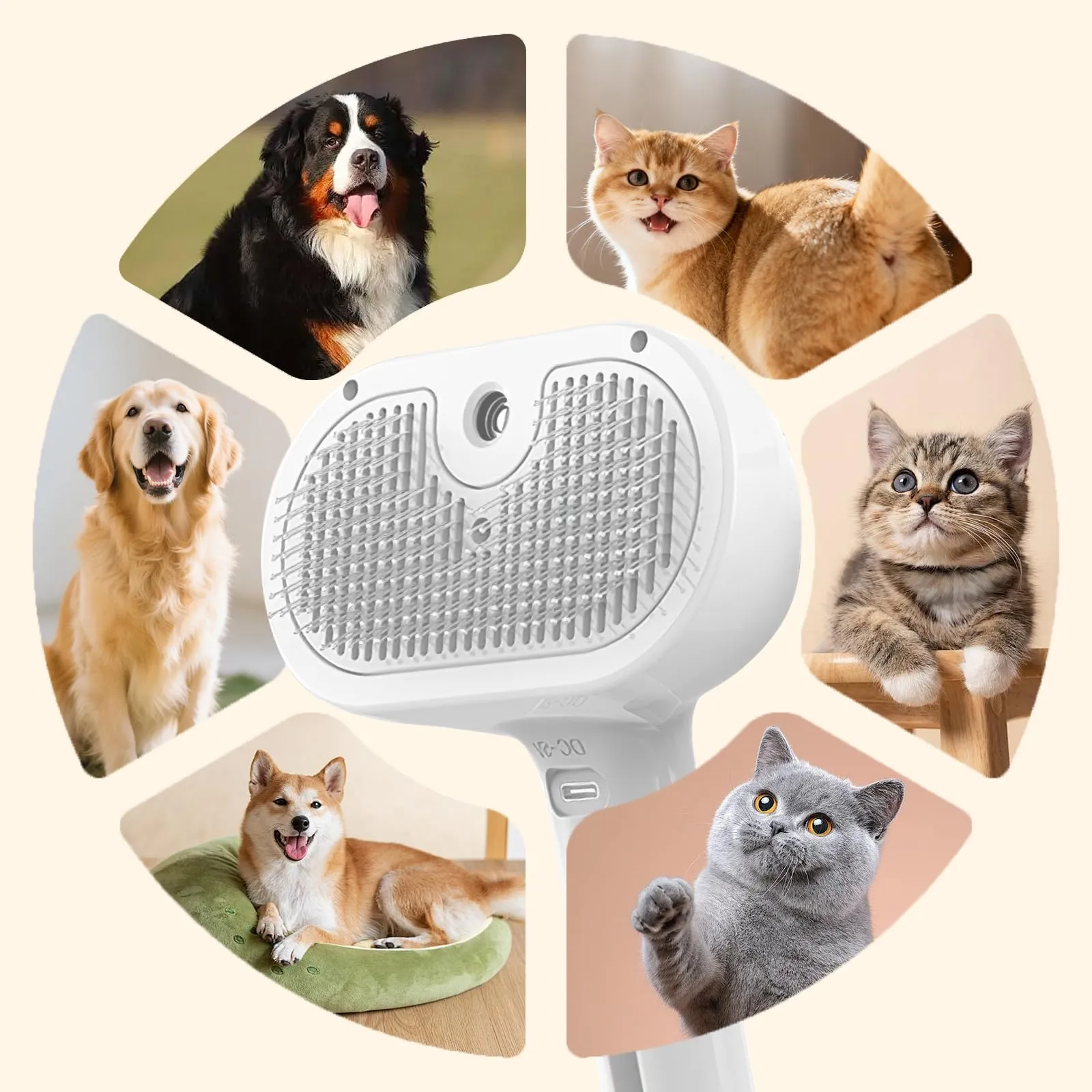 Oskuglin Spazzola Vapore Freddo 3-in-1 per Cani e Gatti - immagine 8