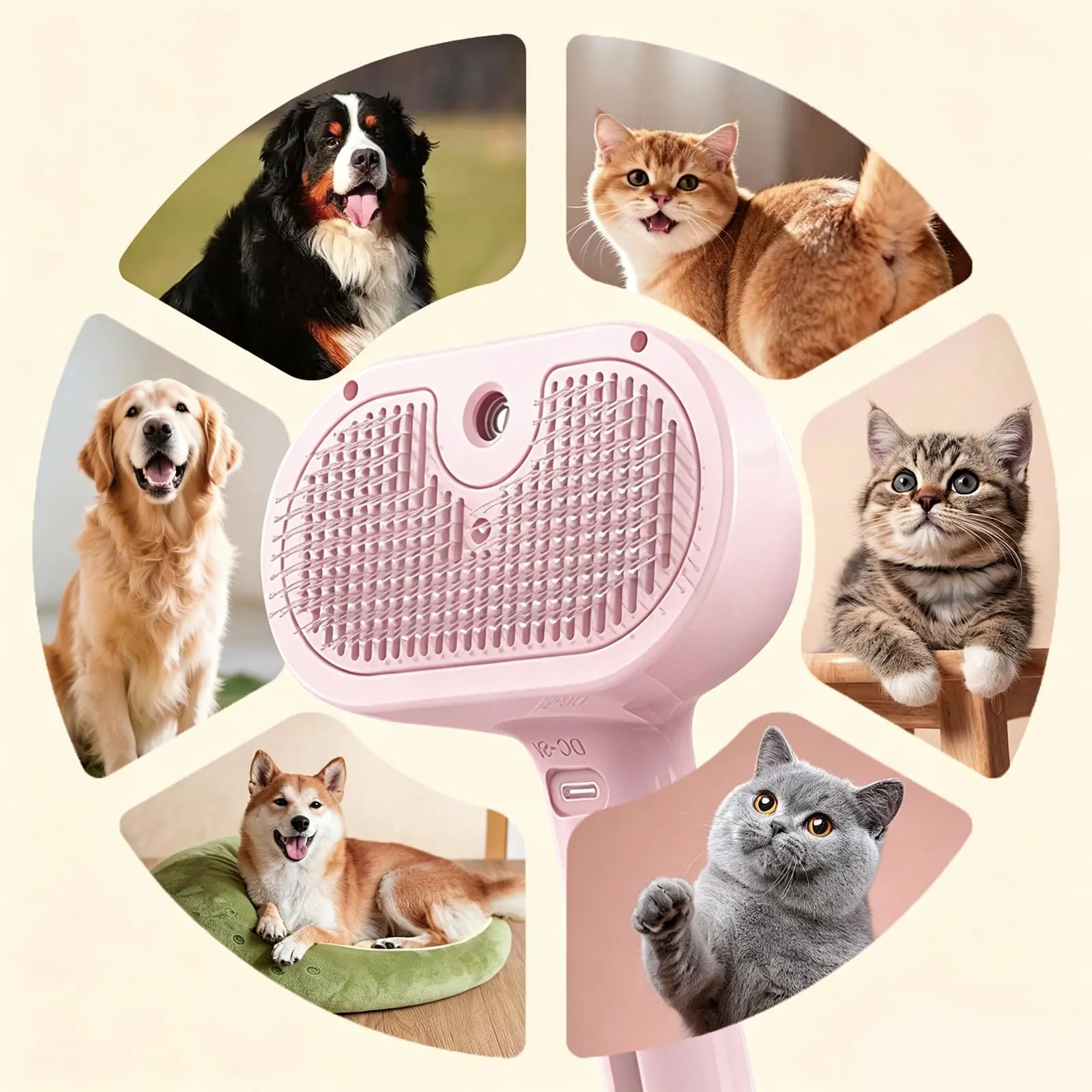 Oskuglin Spazzola Vapore Freddo 3-in-1 per Cani e Gatti - immagine 9