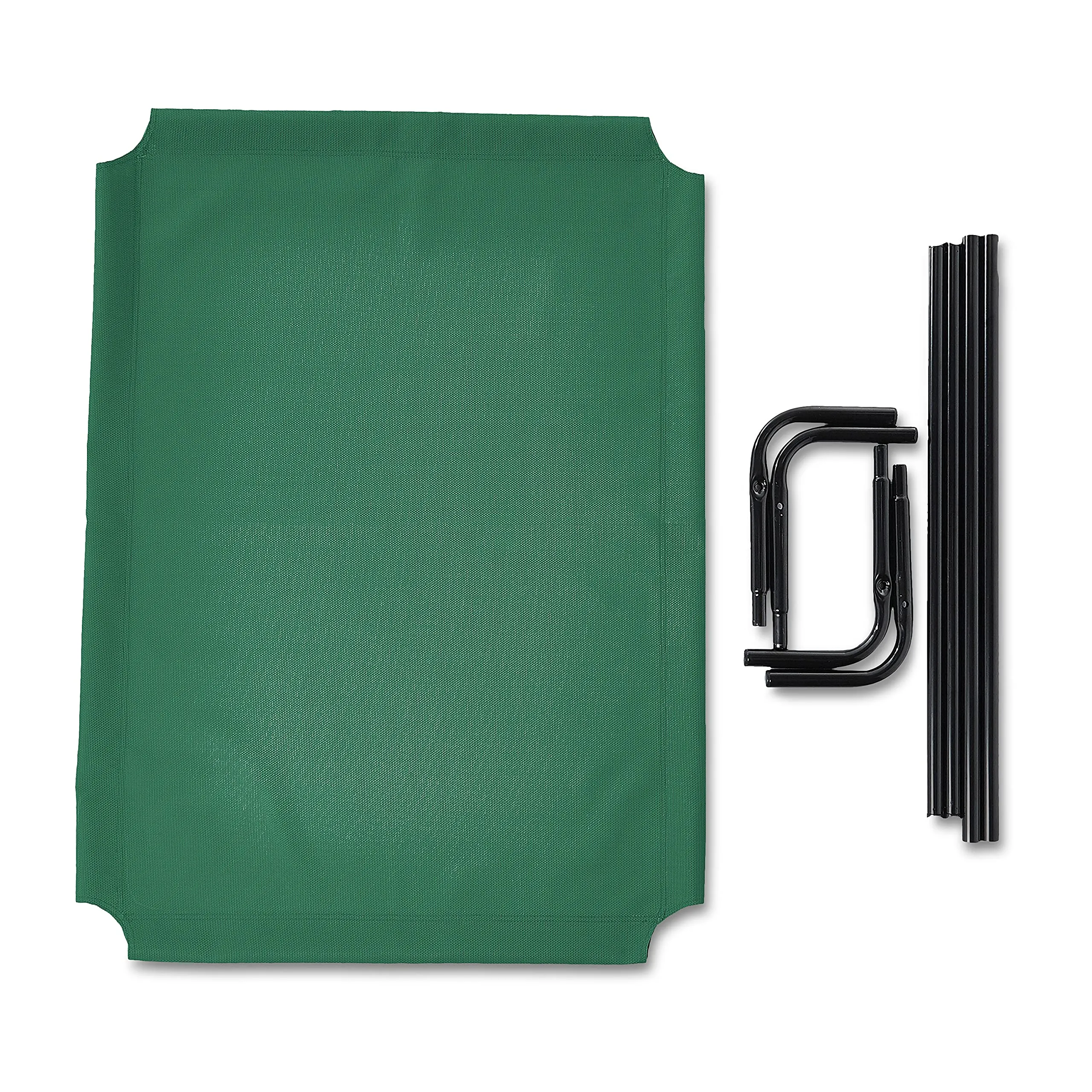 Amazon Basics Lettino Rialzato Rinfrescante per Animali Domestici, Verde, Misura L, 130 x 80 x 19 cm - immagine 4