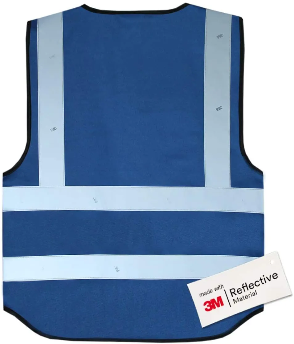 Salzmann Gilet ad alta visibilità riflettente, Blu, 4XL - immagine 2