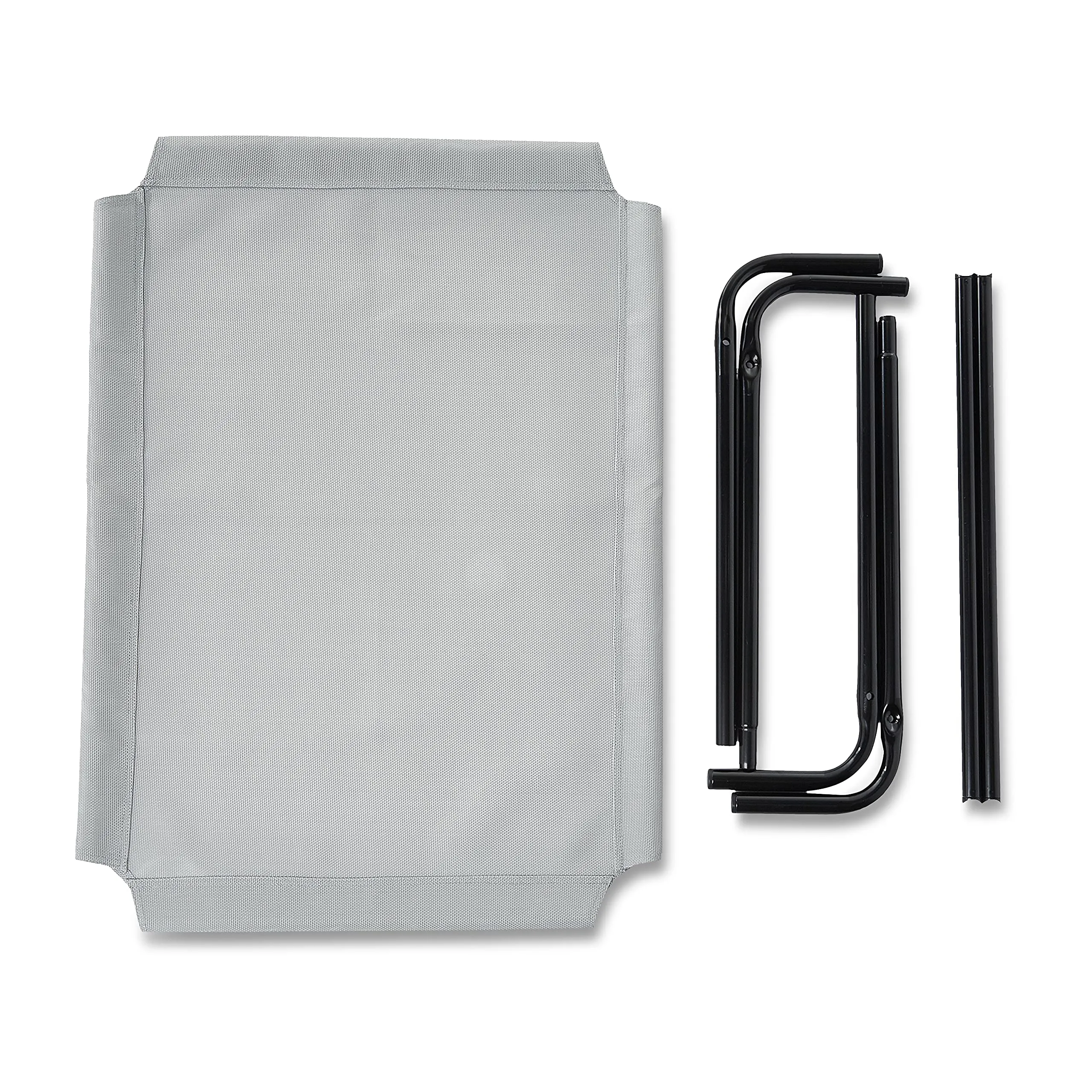 Amazon Basics Lettino Rialzato per Animali Domestici, Stoffa, Grigio, Misura M, 110 x 65 x 19 cm - immagine 5