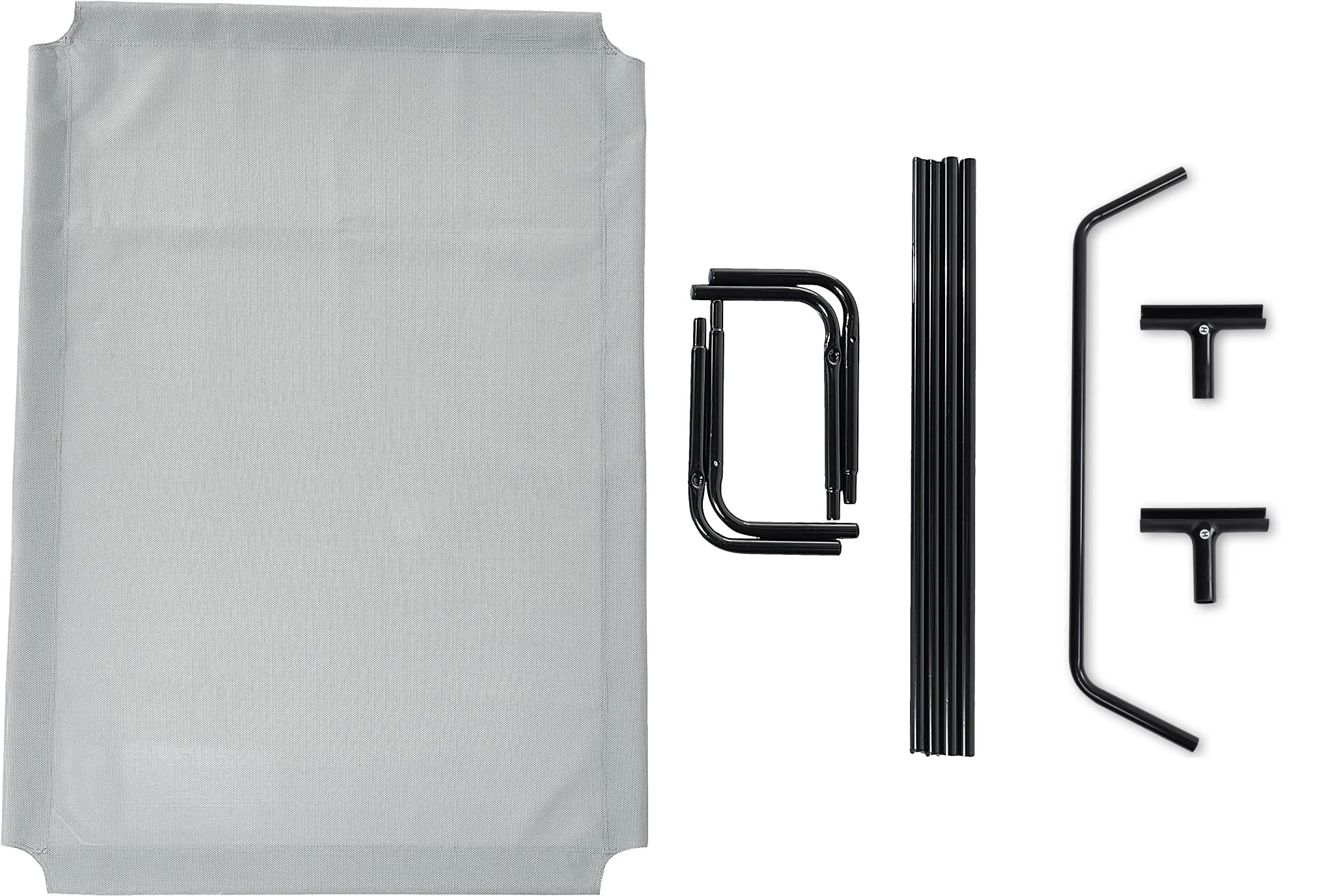Amazon Basics Lettino Rialzato per Animali Domestici, XL, Grigio, 153 x 94 x 23 cm - immagine 4
