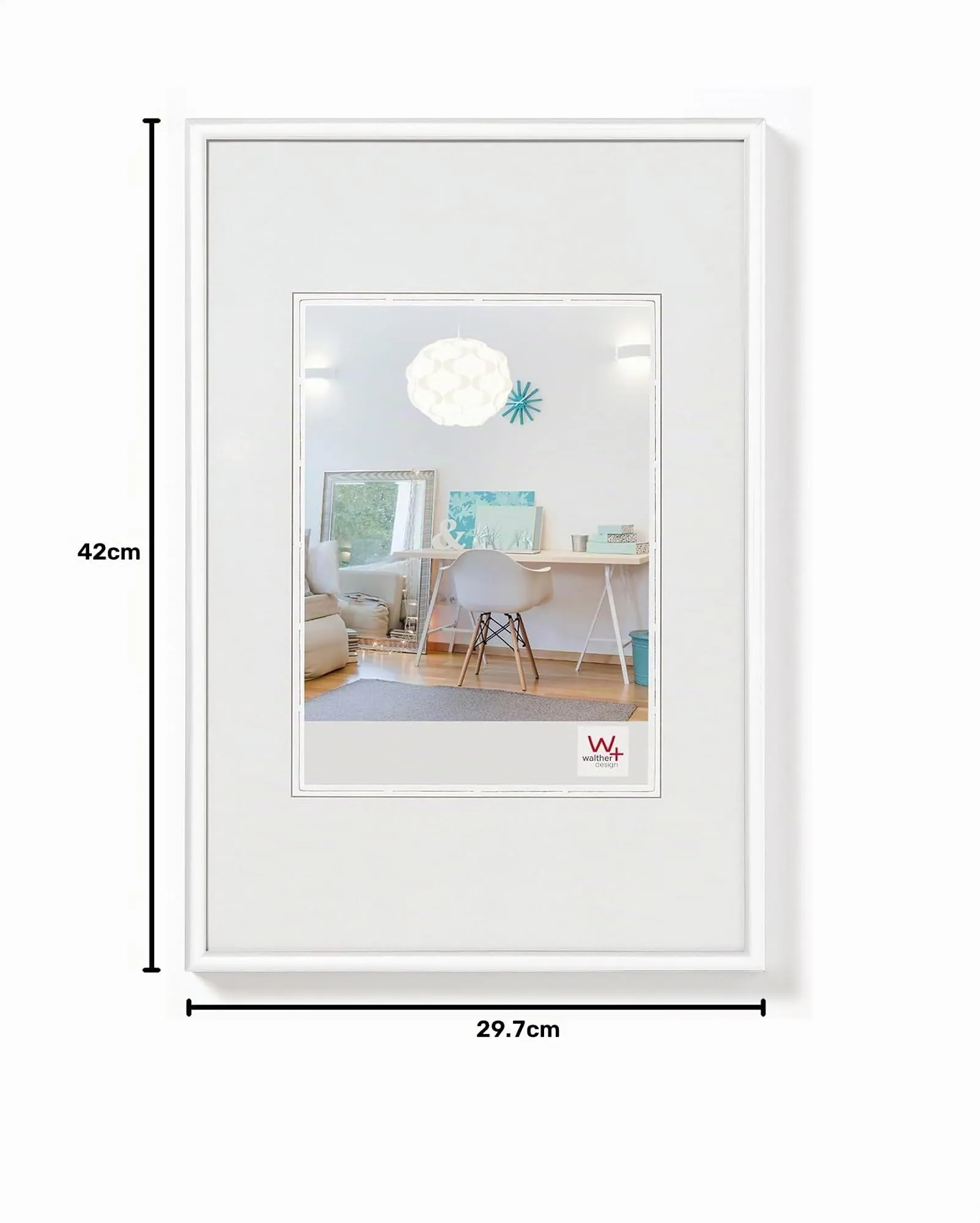 walther design Cornice Bianca 29,7 x 42 cm (DIN A3) KV342W - immagine 6