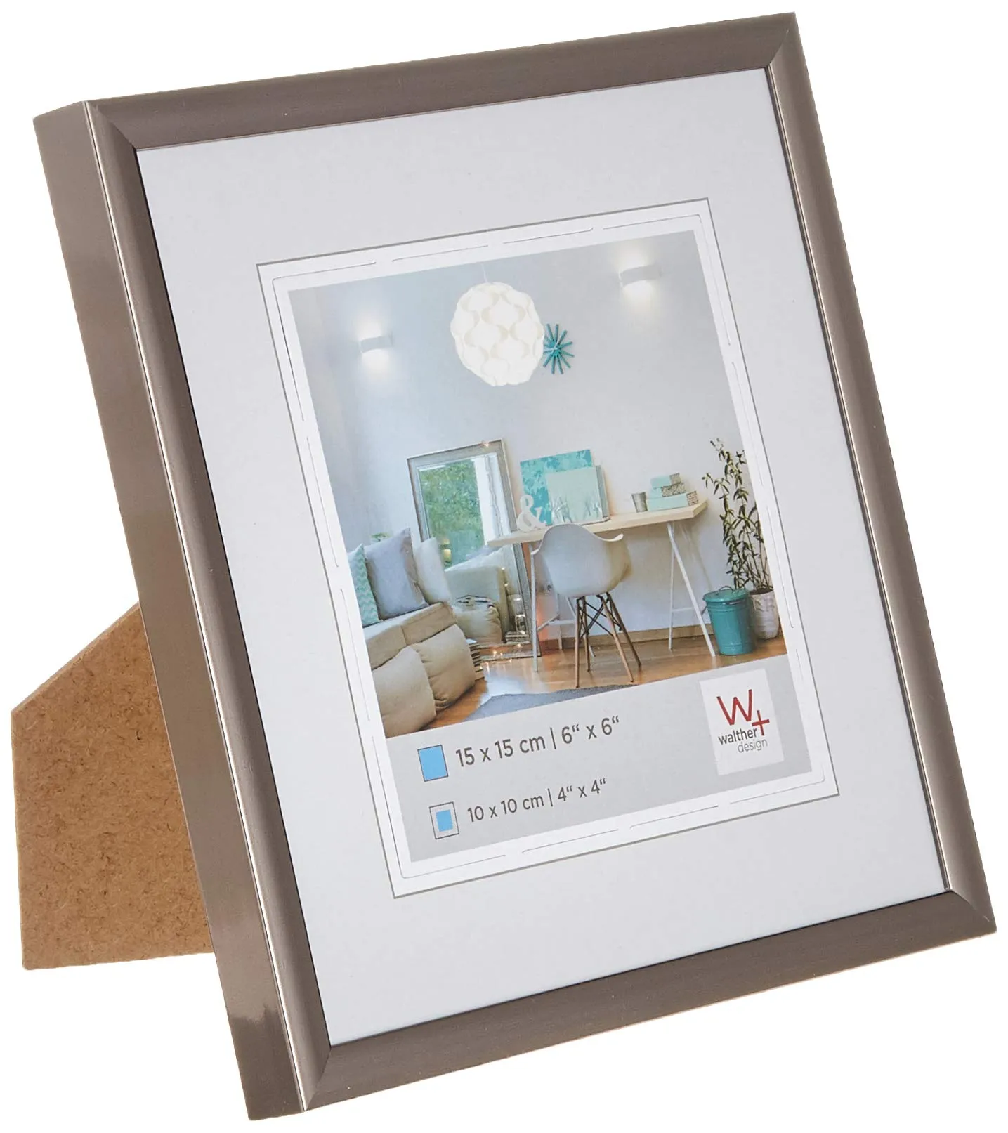 Walther Design New Lifestyle Cornice in Plastica Acciaio 15 x 15 cm KV150D - immagine 2