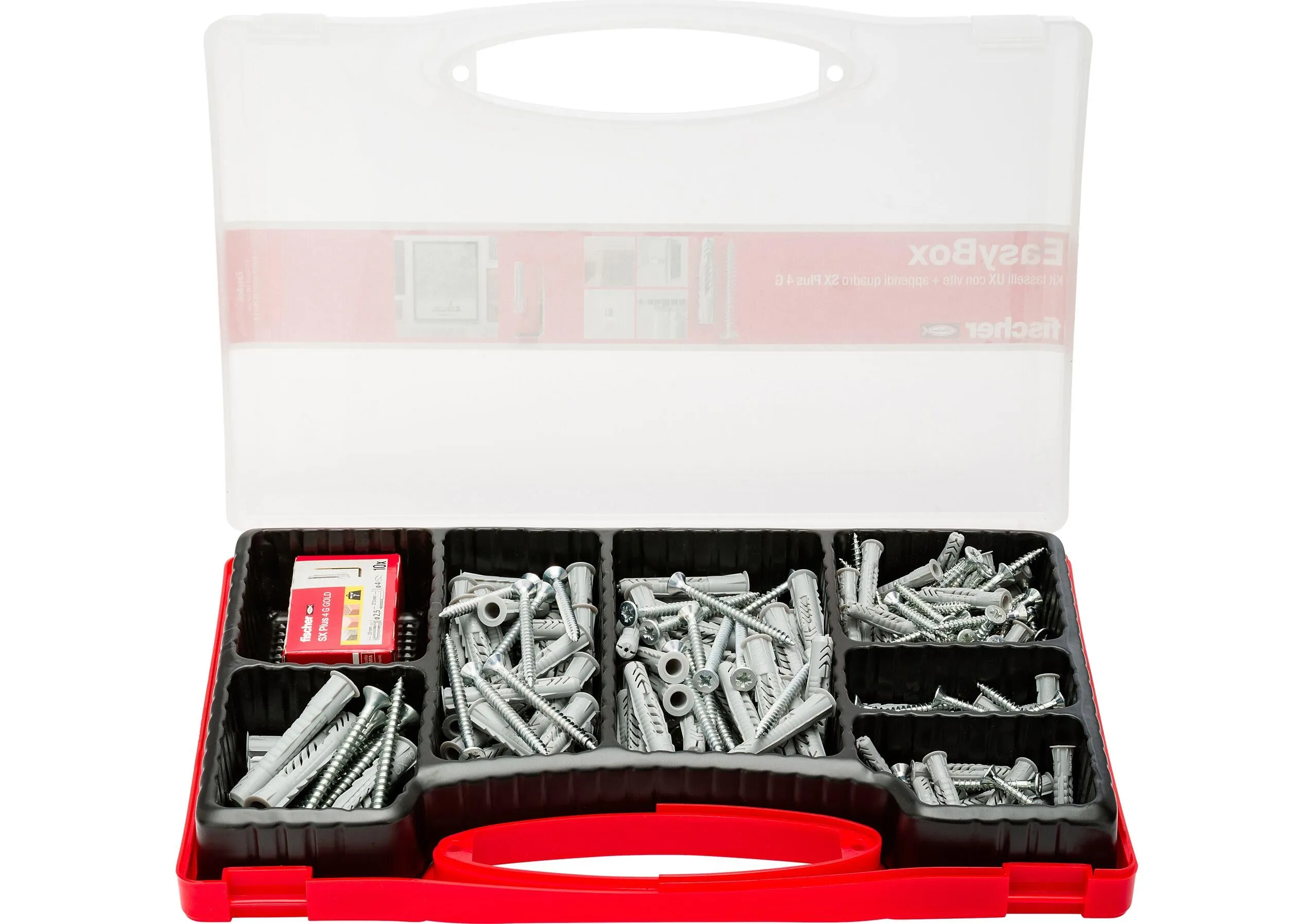 Fischer Easybox Valigetta Tasselli UX e SX, Set 252 pezzi, 513433 - immagine 2