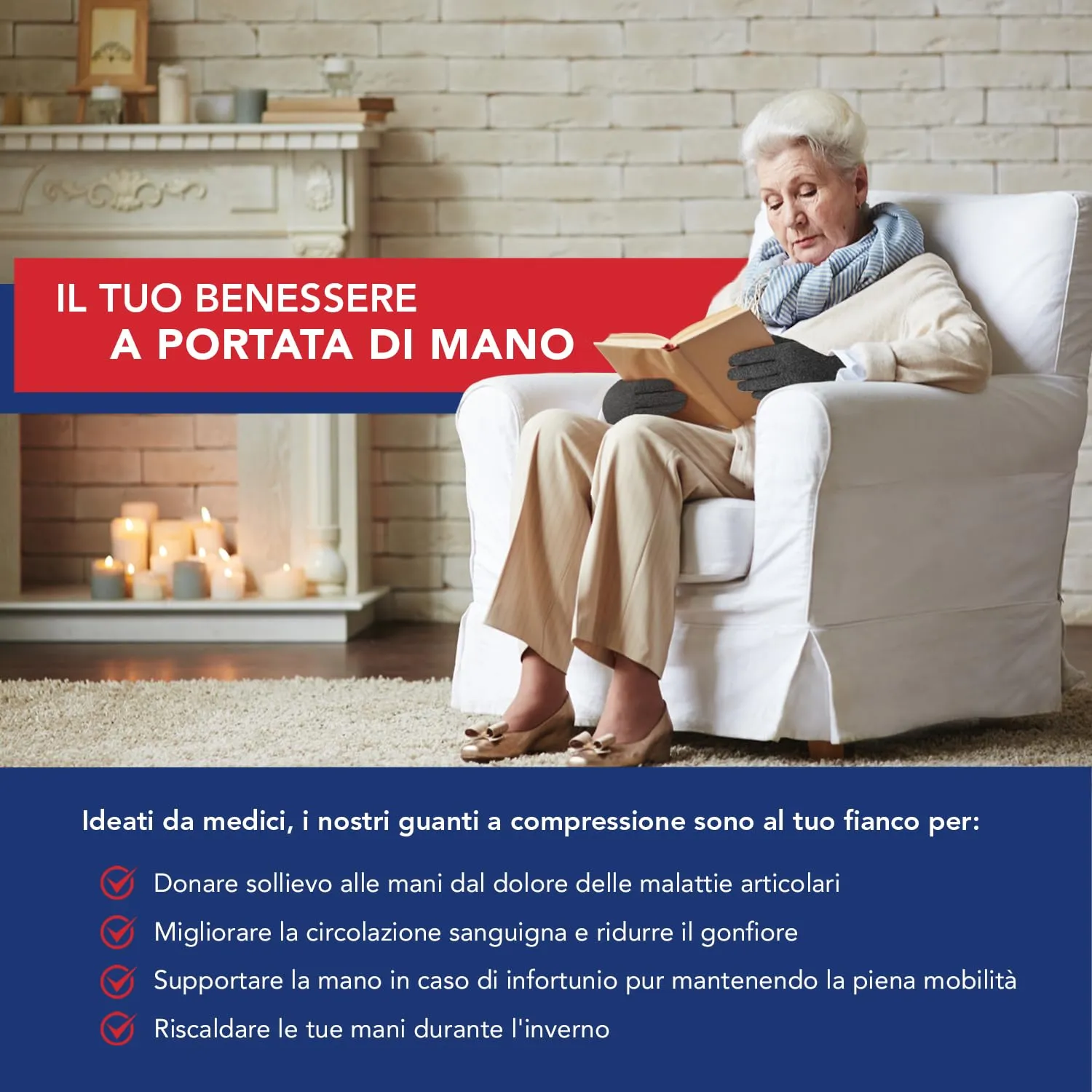 Dr. Arthritis Tutore Tunnel Carpale a Compressione, Grigio, Taglia S, 1 Paio - immagine 2