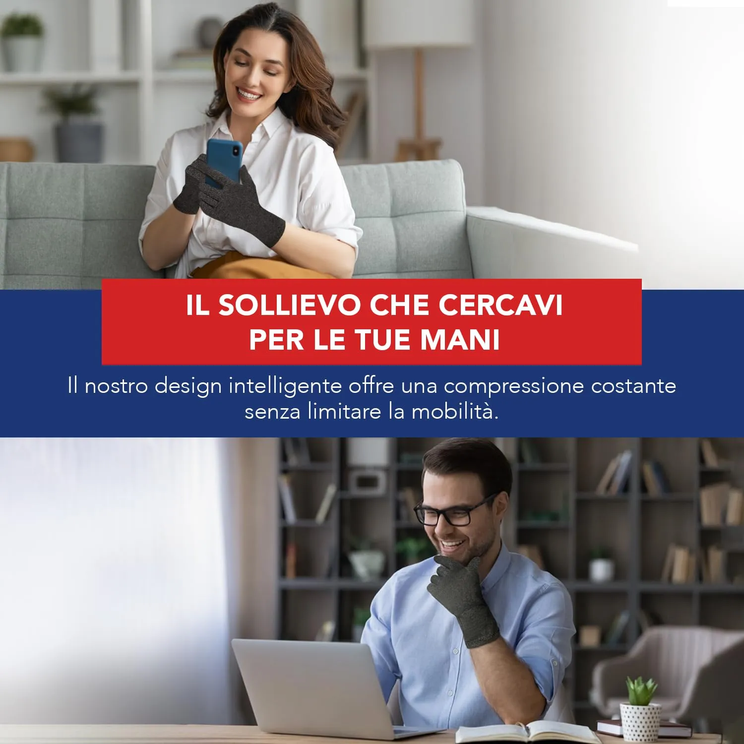 Dr. Arthritis Tutore Tunnel Carpale a Compressione, Grigio, Taglia S, 1 Paio - immagine 6