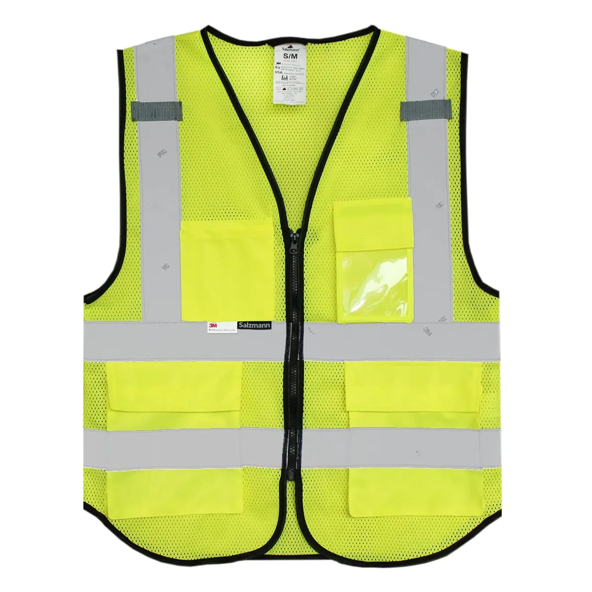 Salzmann Gilet ad alta visibilità riflettente Giallo Rete 5XL-6XL - immagine 1