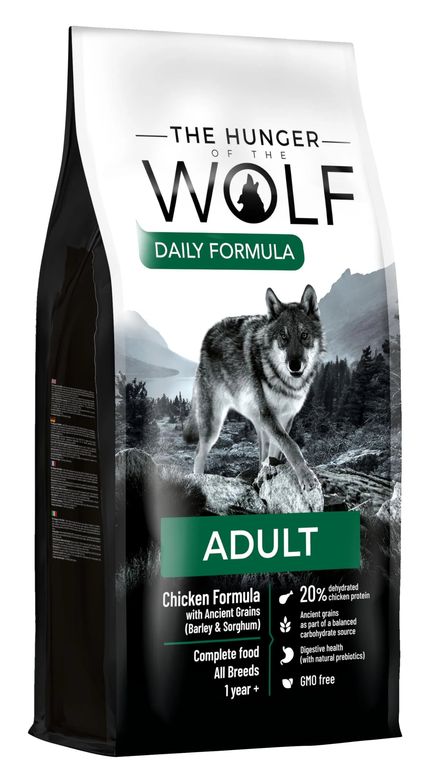 The Hunger of the Wolf Pollo e cereali antichi (orzo e sorgo), 12 kg - immagine 1