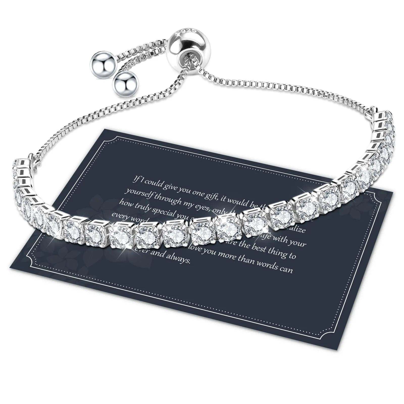 J.Fée Bracciale Tennis Donna in Argento 925 e Zircone 5A - immagine 1