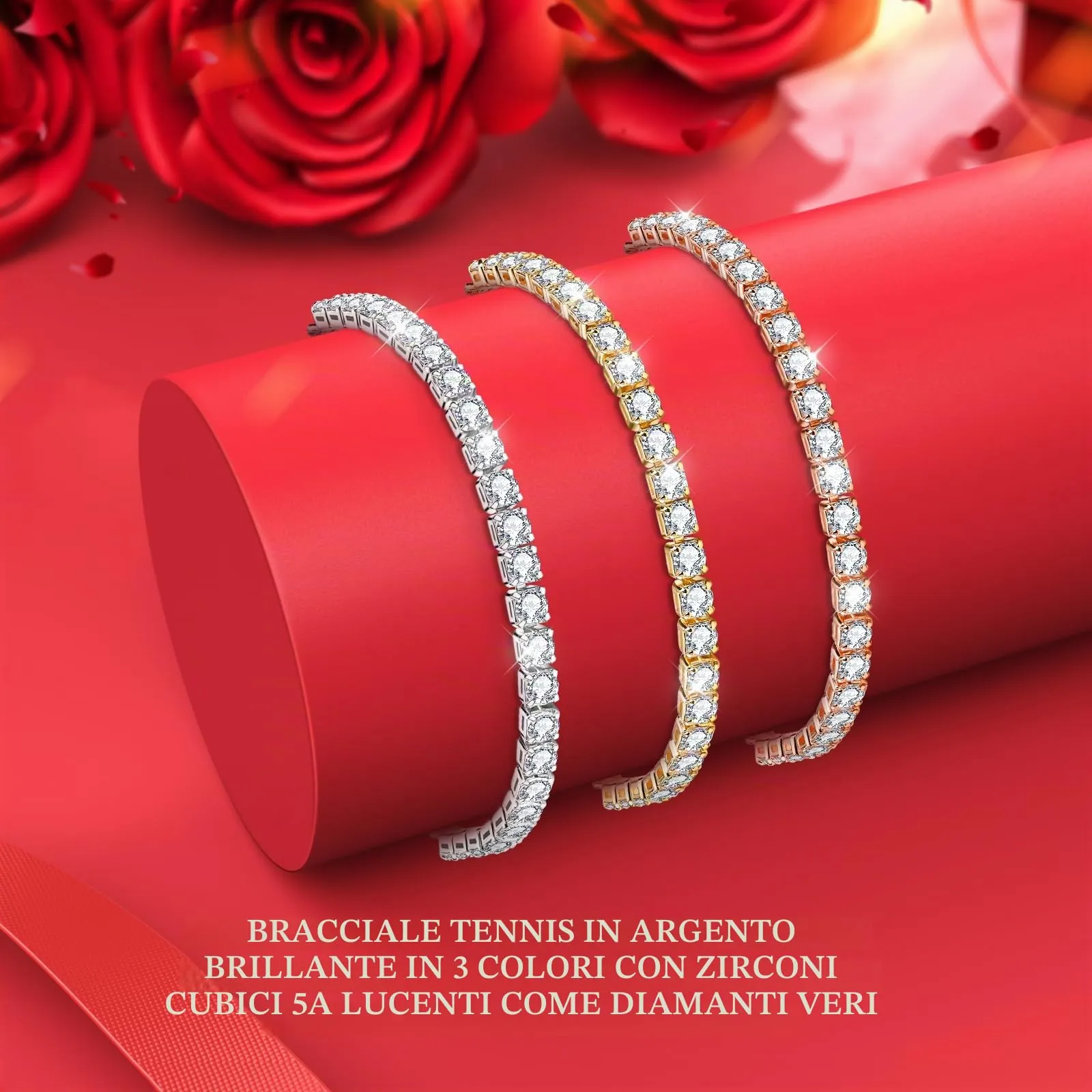 J.Fée Bracciale Tennis Donna in Argento 925 e Zircone 5A - immagine 5