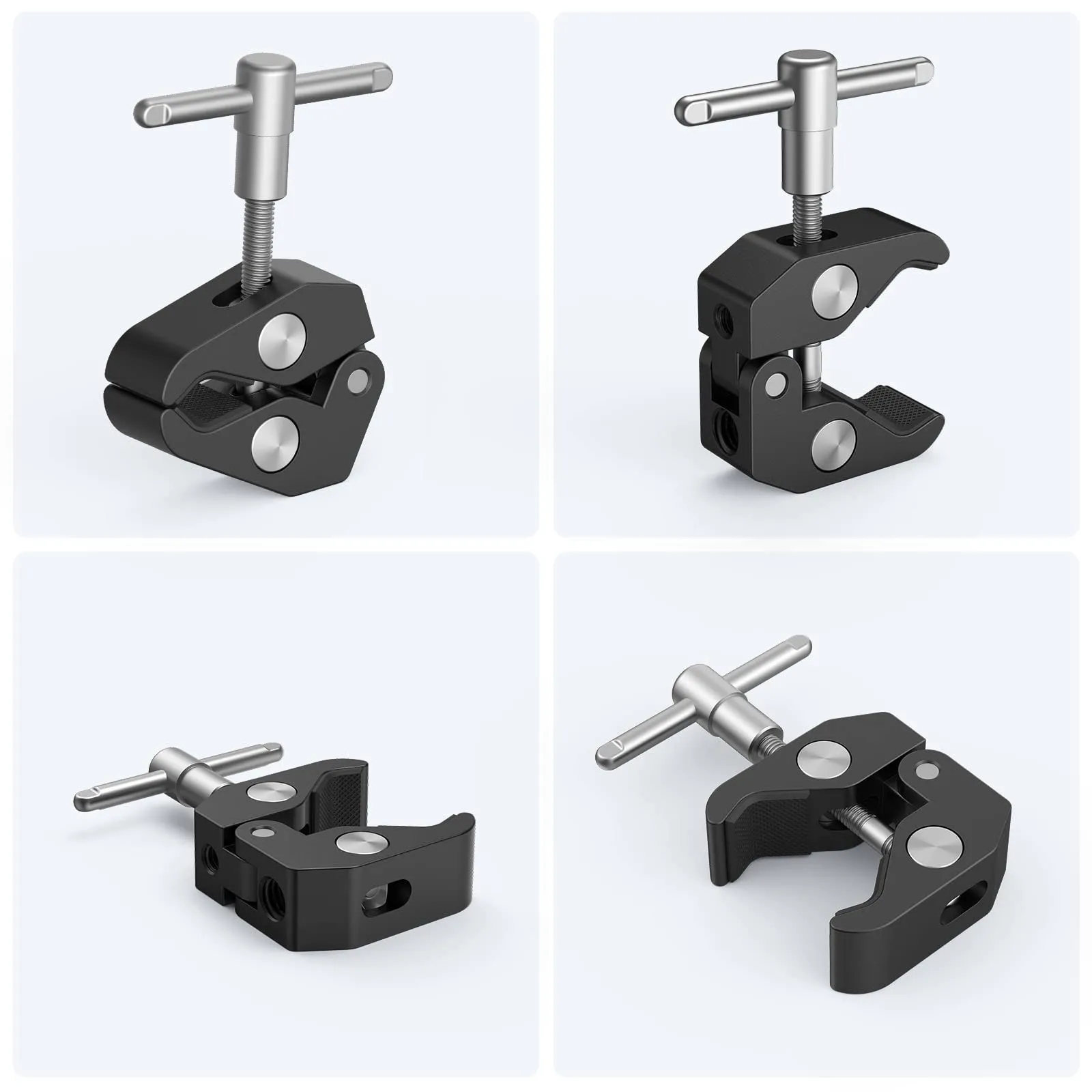SmallRig Super Clamp, 1/4" and 3/8" Threads, 2-Pack (2058) - immagine 6