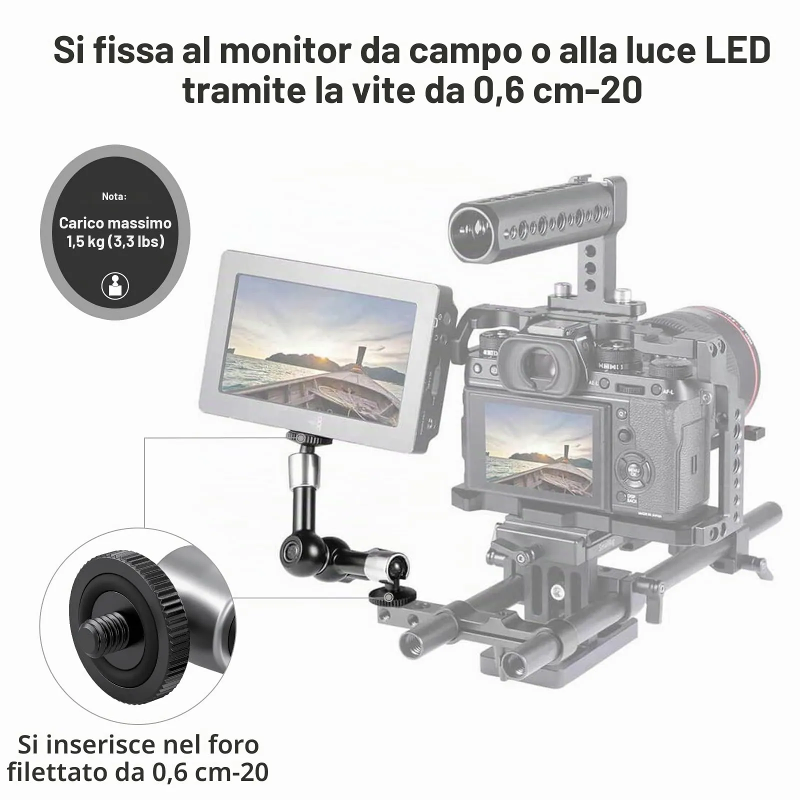 SmallRig Braccio Magico 5 Pollici Regolabile a 360° 2065 - immagine 4
