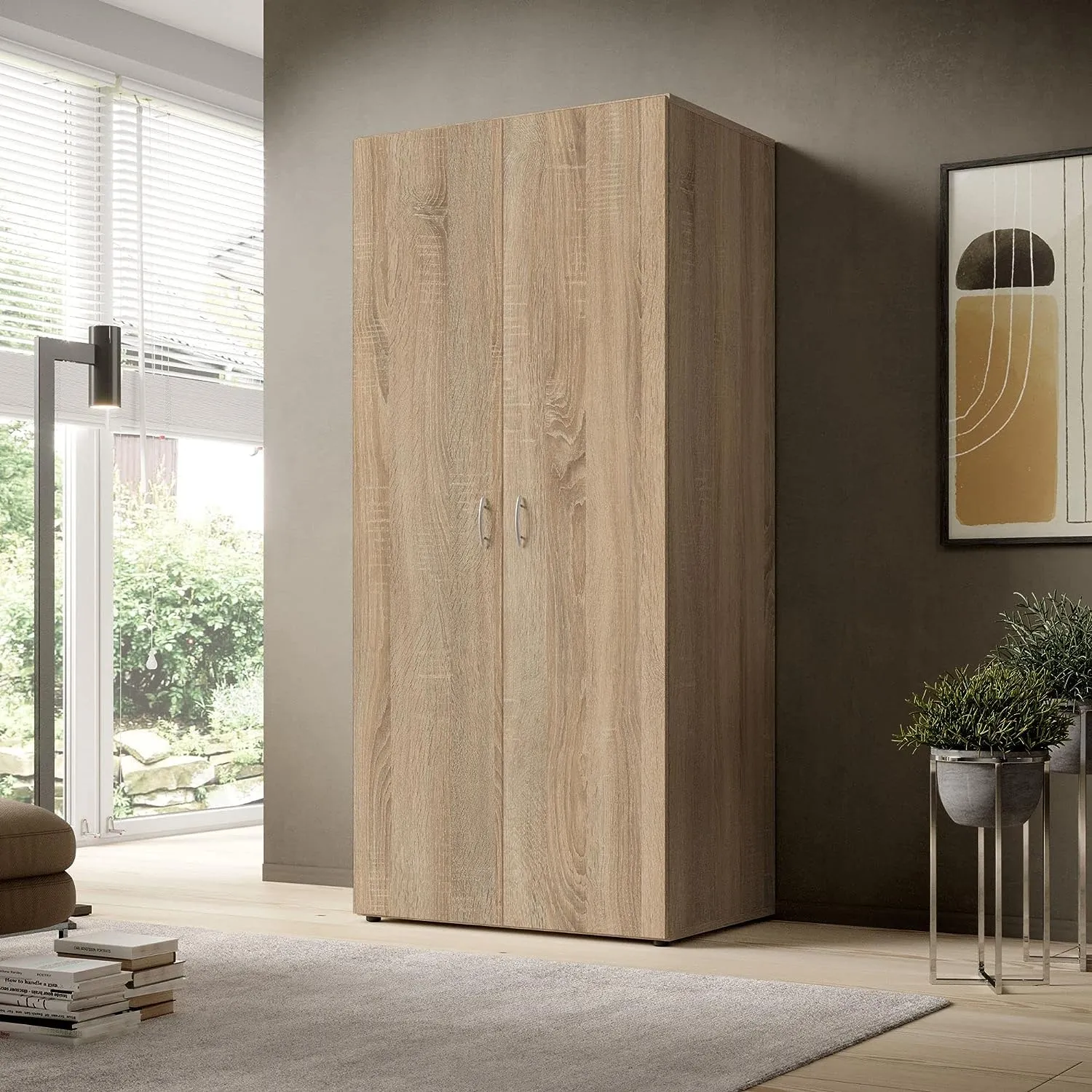 AVANTI TRENDSTORE Armadio Balu 2 Ante a Battente, Marrone, 81 x 177 x 52 cm - immagine 3