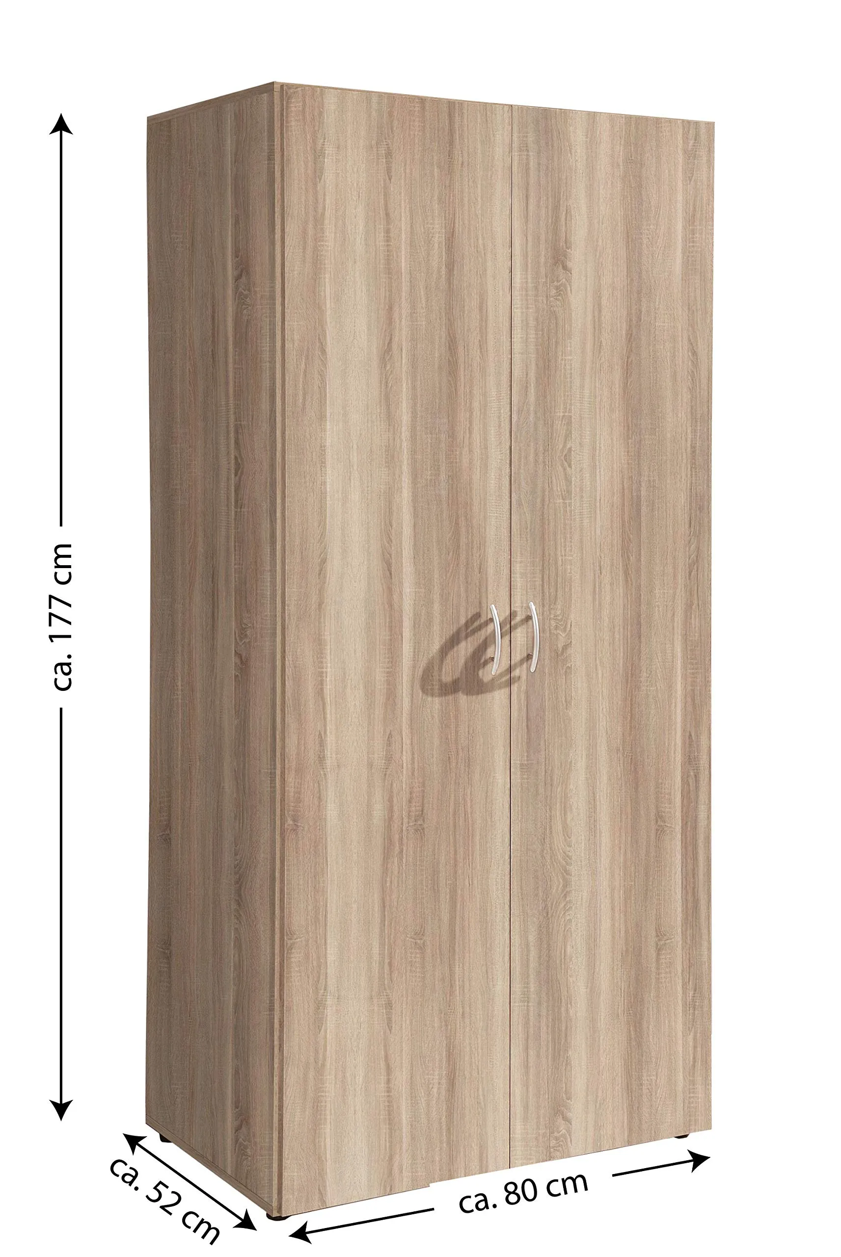 AVANTI TRENDSTORE Armadio Balu 2 Ante a Battente, Marrone, 81 x 177 x 52 cm - immagine 7