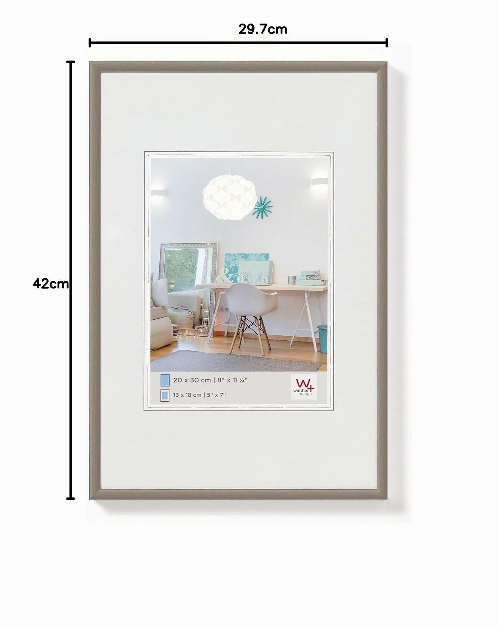 Walther Design Cornice in Acciaio 29,7 x 42 cm (DIN A3) KV342D - immagine 5