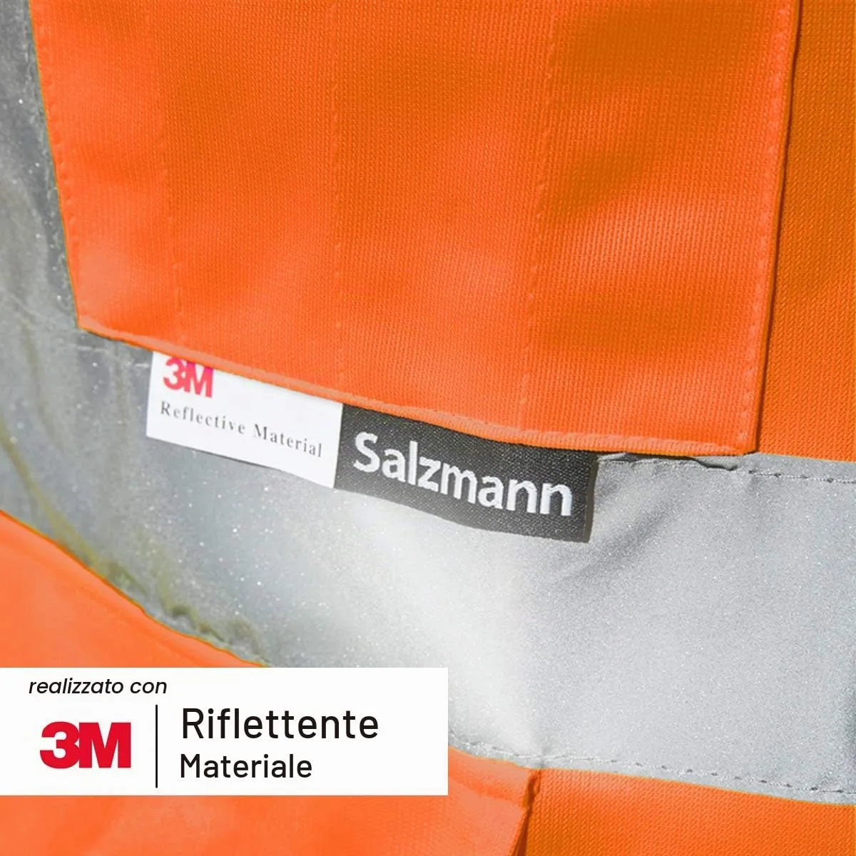 Salzmann Gilet ad alta visibilità riflettente, Arancione Classico, 4XL - immagine 3