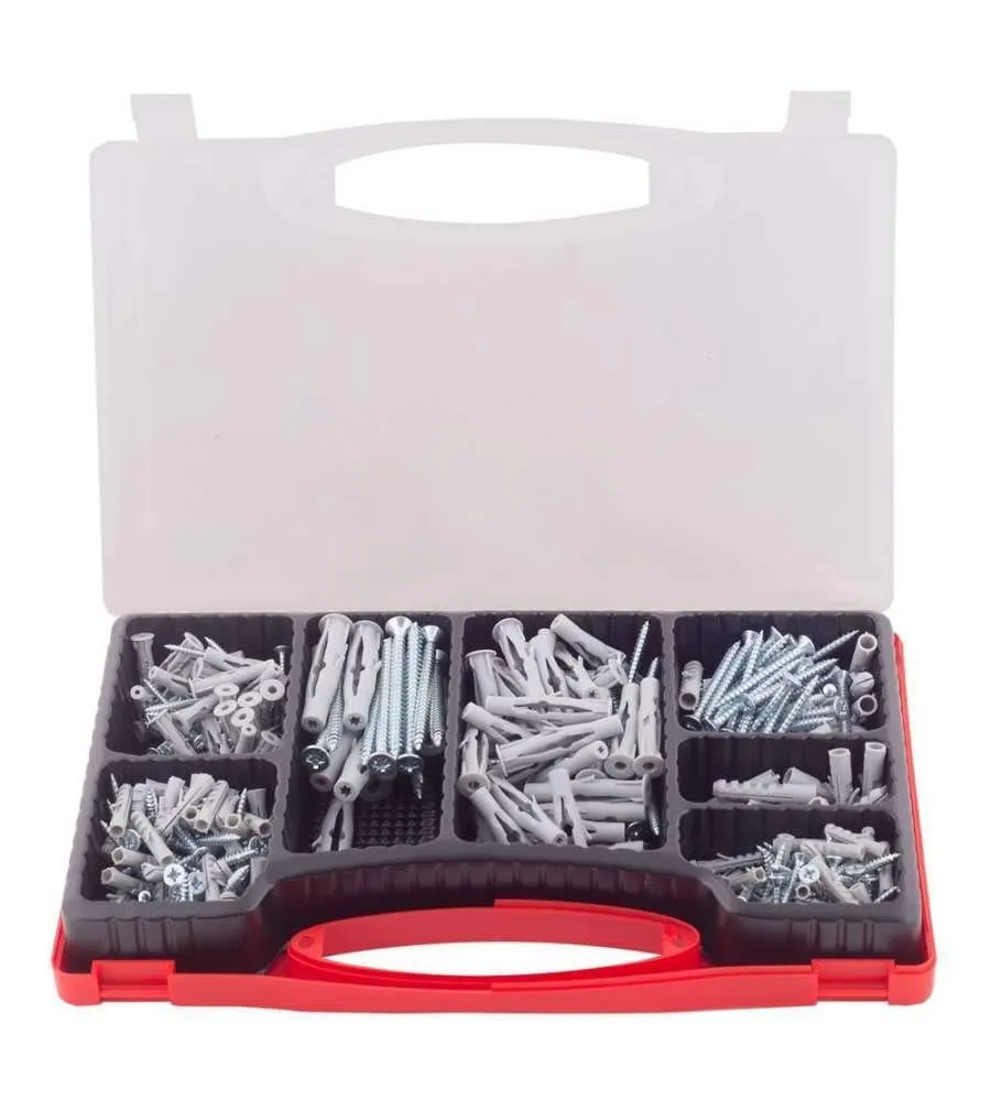 Fischer Kit SOS Casa Valigetta Tasselli con Vite Assortiti, 360 pezzi, 71080 - immagine 3