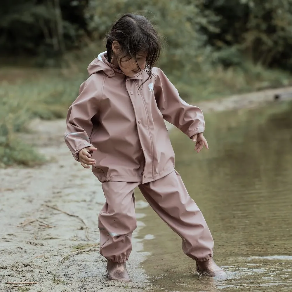 Celavi Two-Piece Rain Suit, Misty Rose, Size 110 - immagine 4