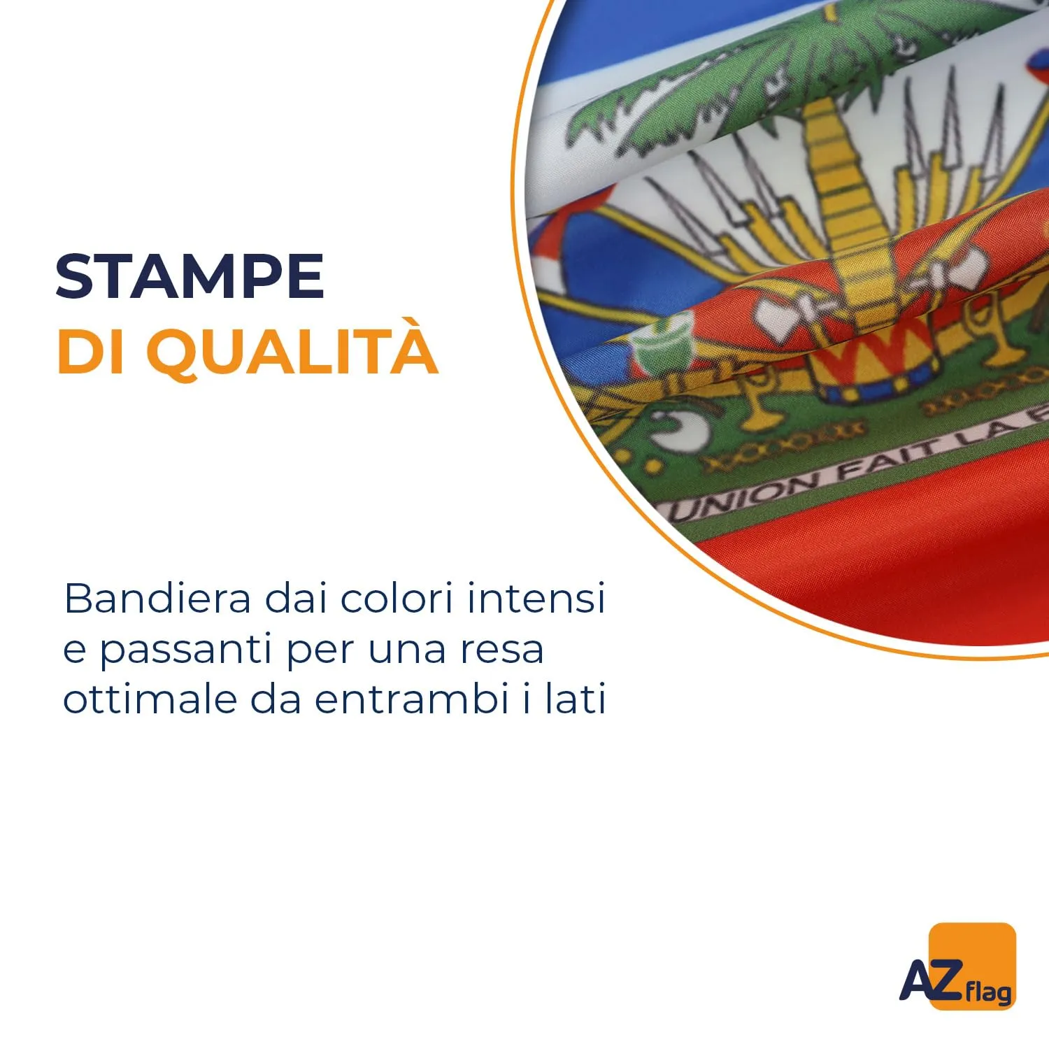 AZ FLAG Bandiera Haiti 150x90 cm Poliestere Leggero con Occhielli - immagine 3