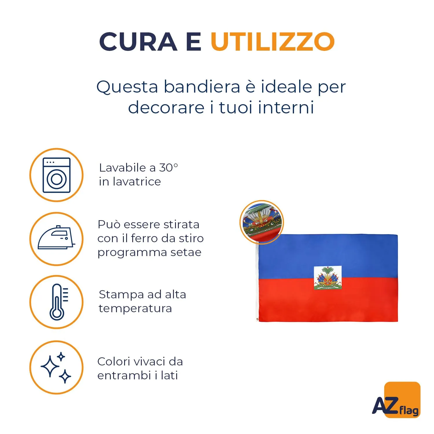 AZ FLAG Bandiera Haiti 150x90 cm Poliestere Leggero con Occhielli - immagine 5